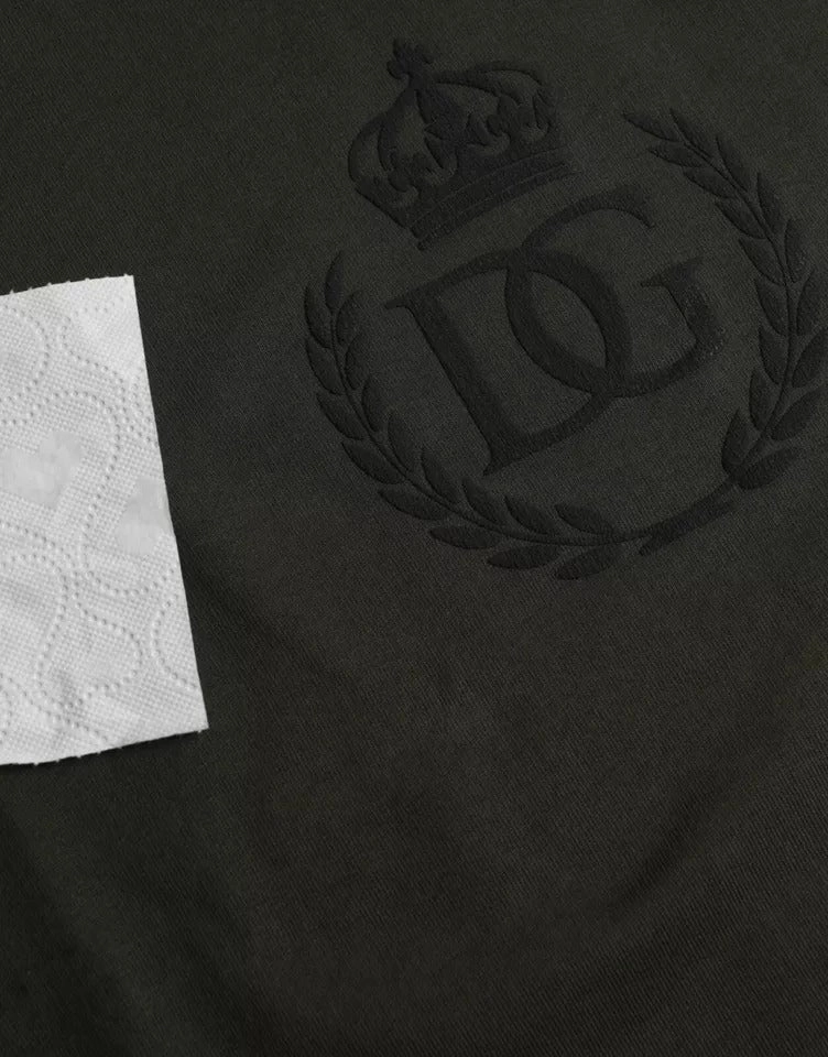 Dolce & Gabbana Logo Cotton Crew Neck Pullover Men's Sweater (Pre-Owned)