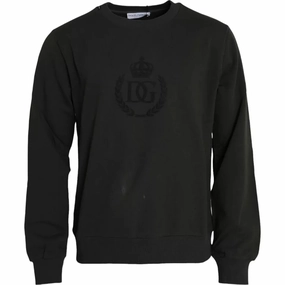 Dolce & Gabbana Logo Cotton Crew Neck Pullover Men's Sweater (Pre-Owned) turtleneck sweaters sale