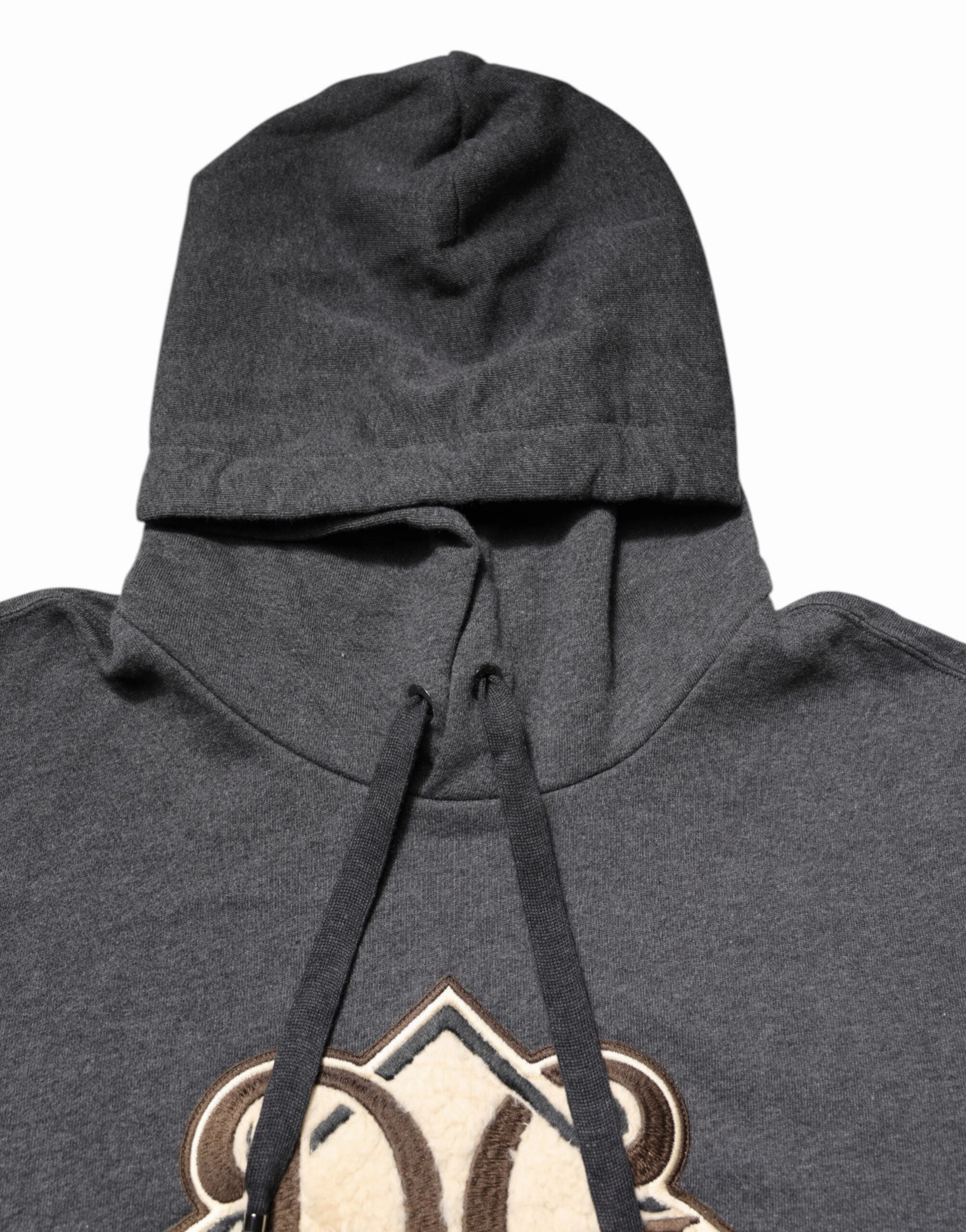 Dolce & Gabbana Logo Patch Hooded Sweatshirt Men's Sweater