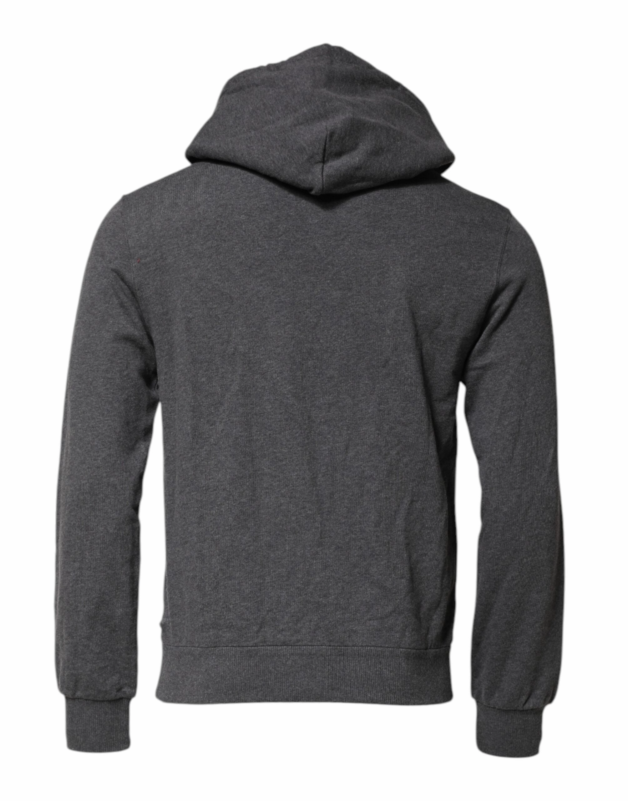 Dolce & Gabbana Logo Patch Hooded Sweatshirt Men's Sweater