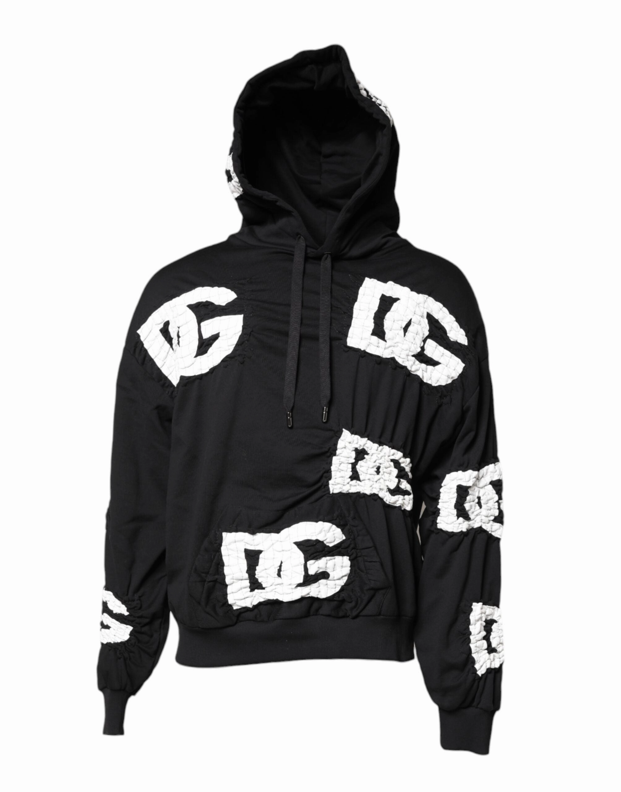 Dolce & Gabbana Logo Print Hooded Sweatshirt Men's Sweater knit sweaters cheap