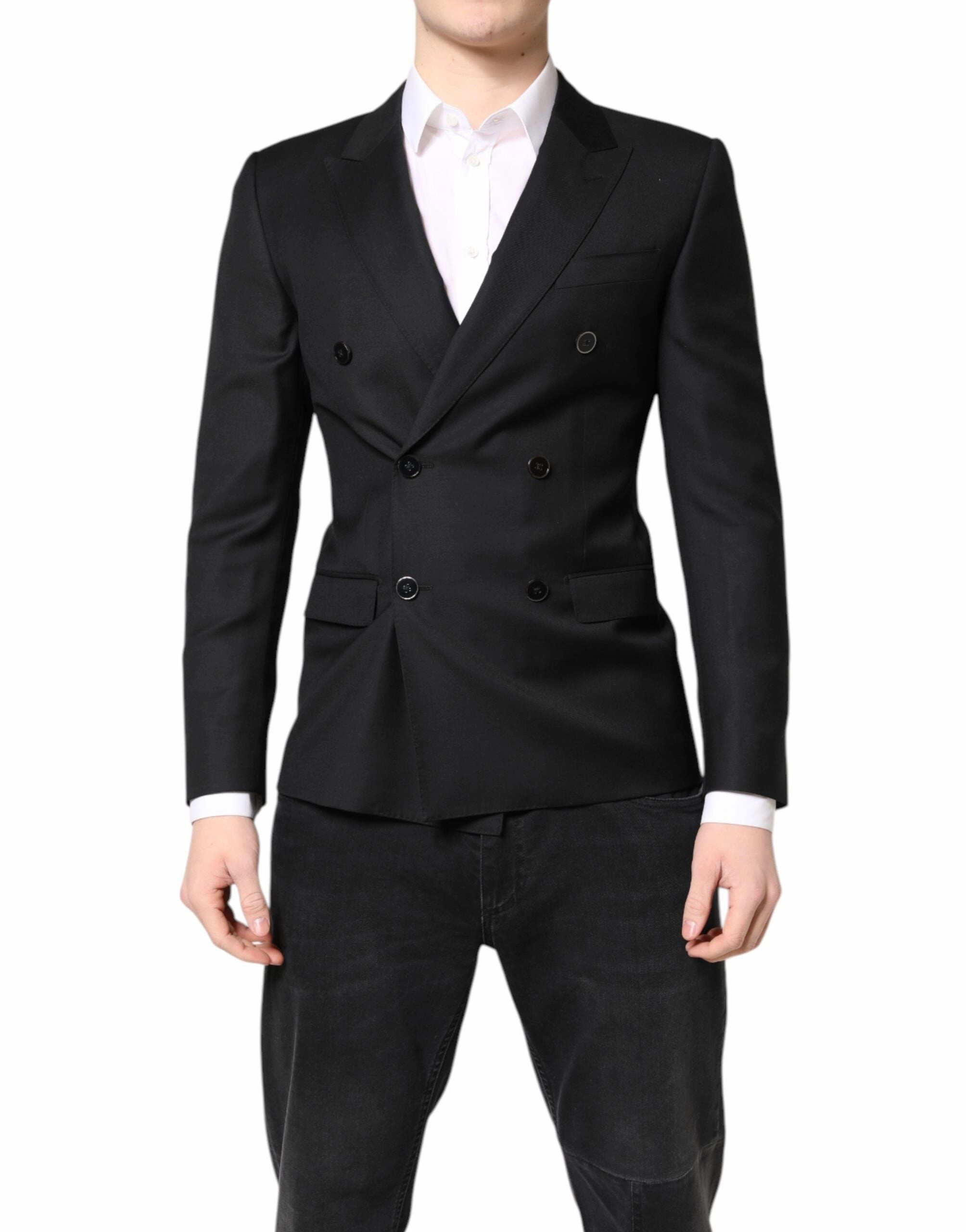 Dolce & Gabbana MARTINI Double Breasted Coat Men's Blazer