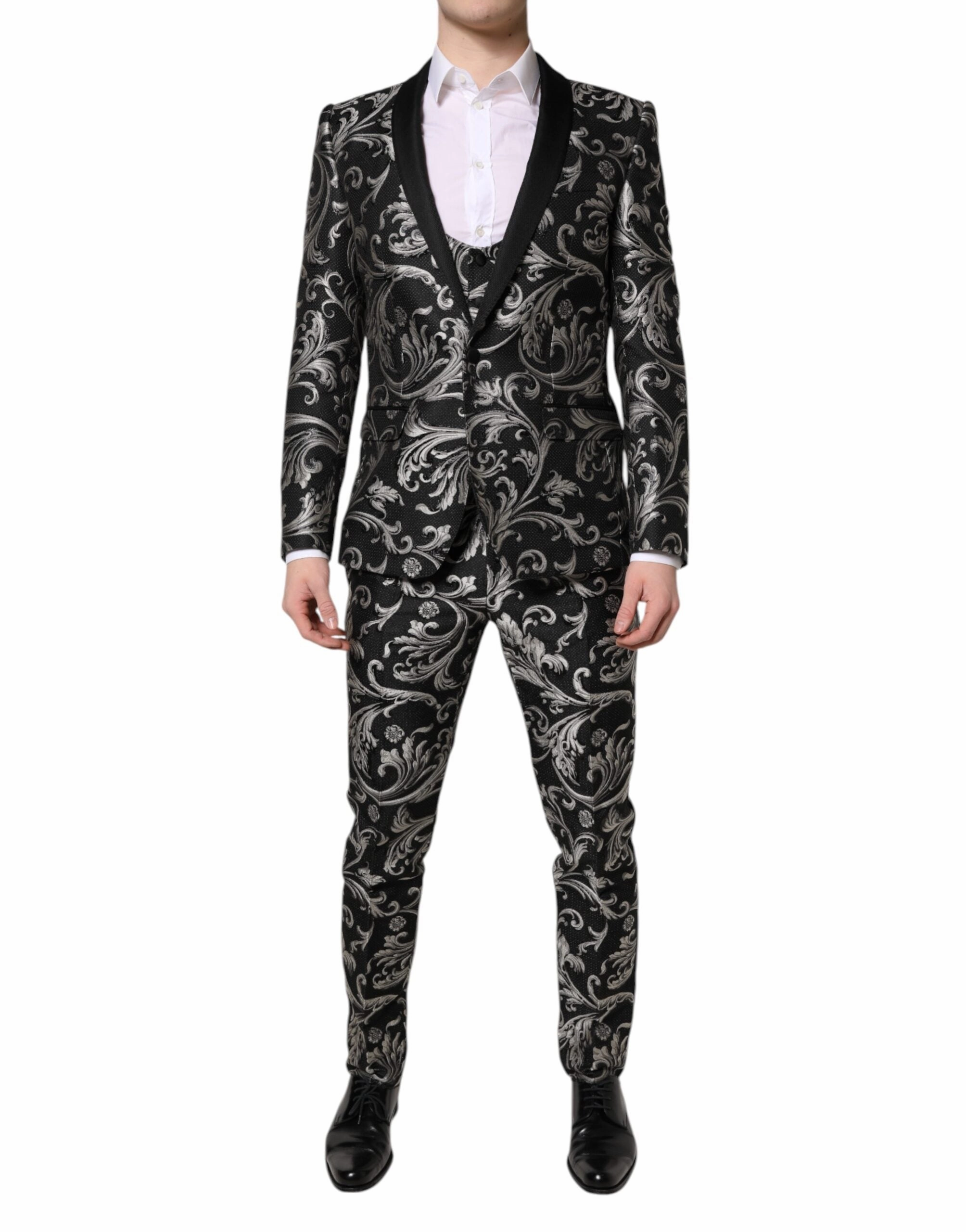 Dolce & Gabbana  MARTINI Jacquard Men 3 Piece Men's Suit