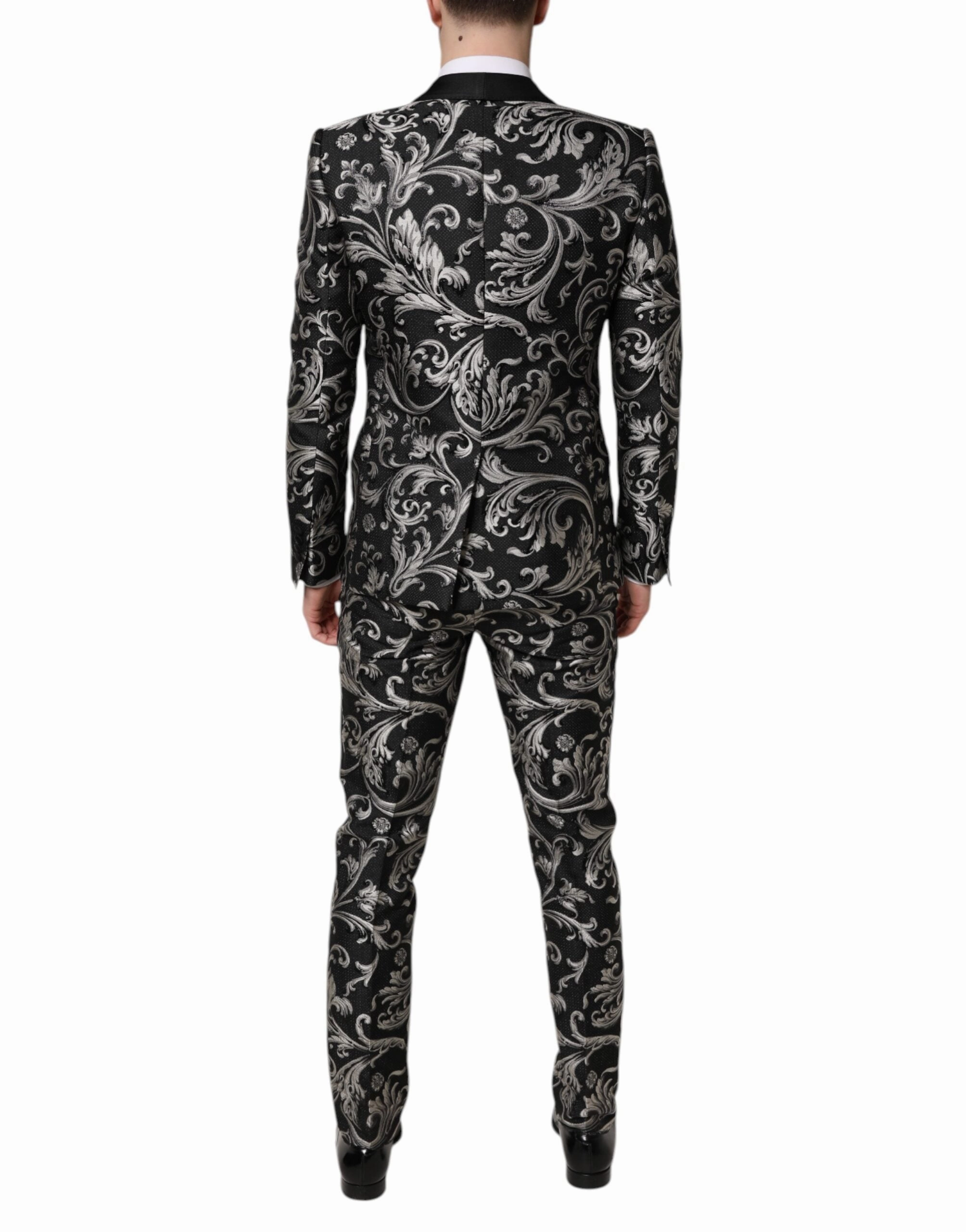 Dolce & Gabbana  MARTINI Jacquard Men 3 Piece Men's Suit