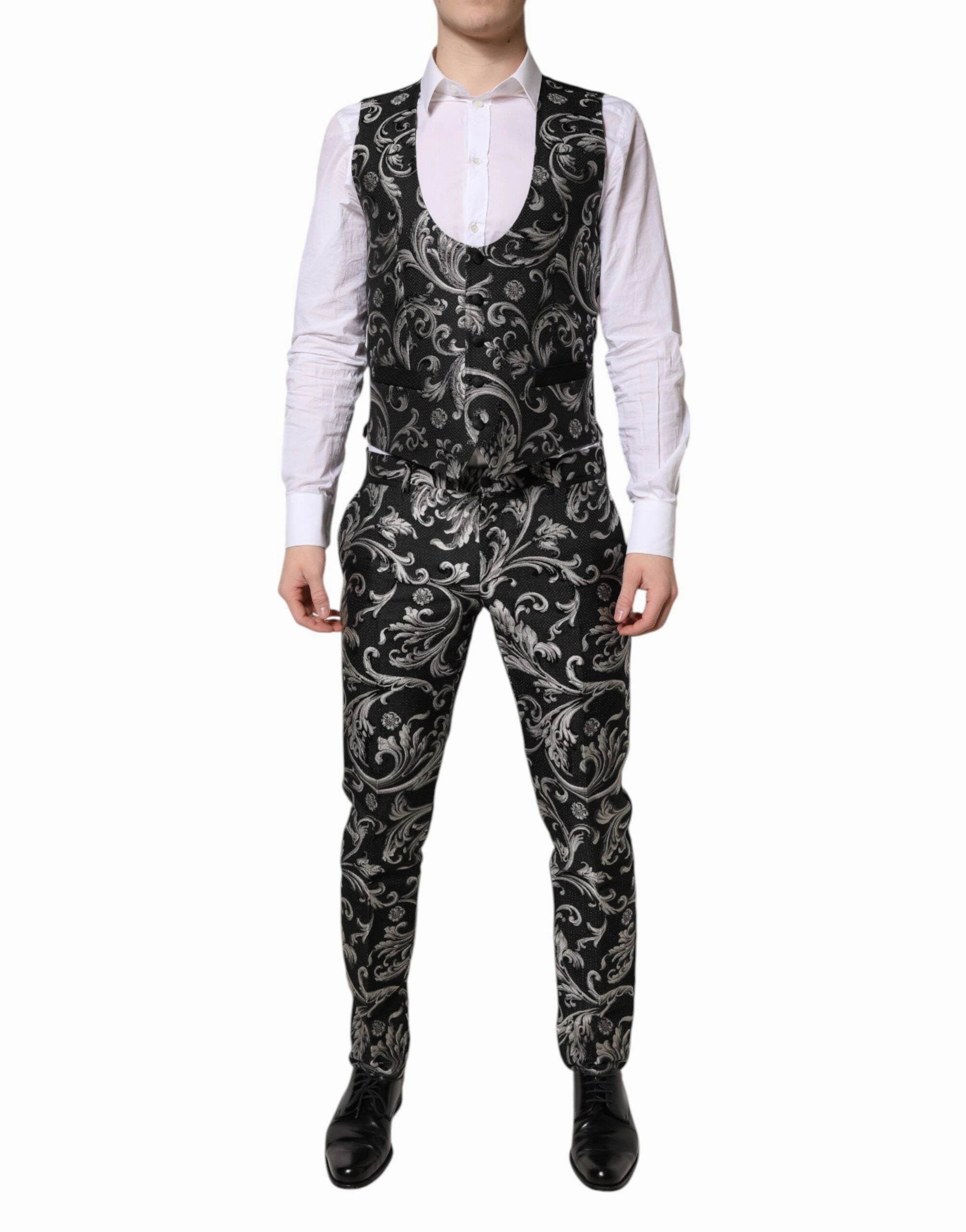 Dolce & Gabbana  MARTINI Jacquard Men 3 Piece Men's Suit