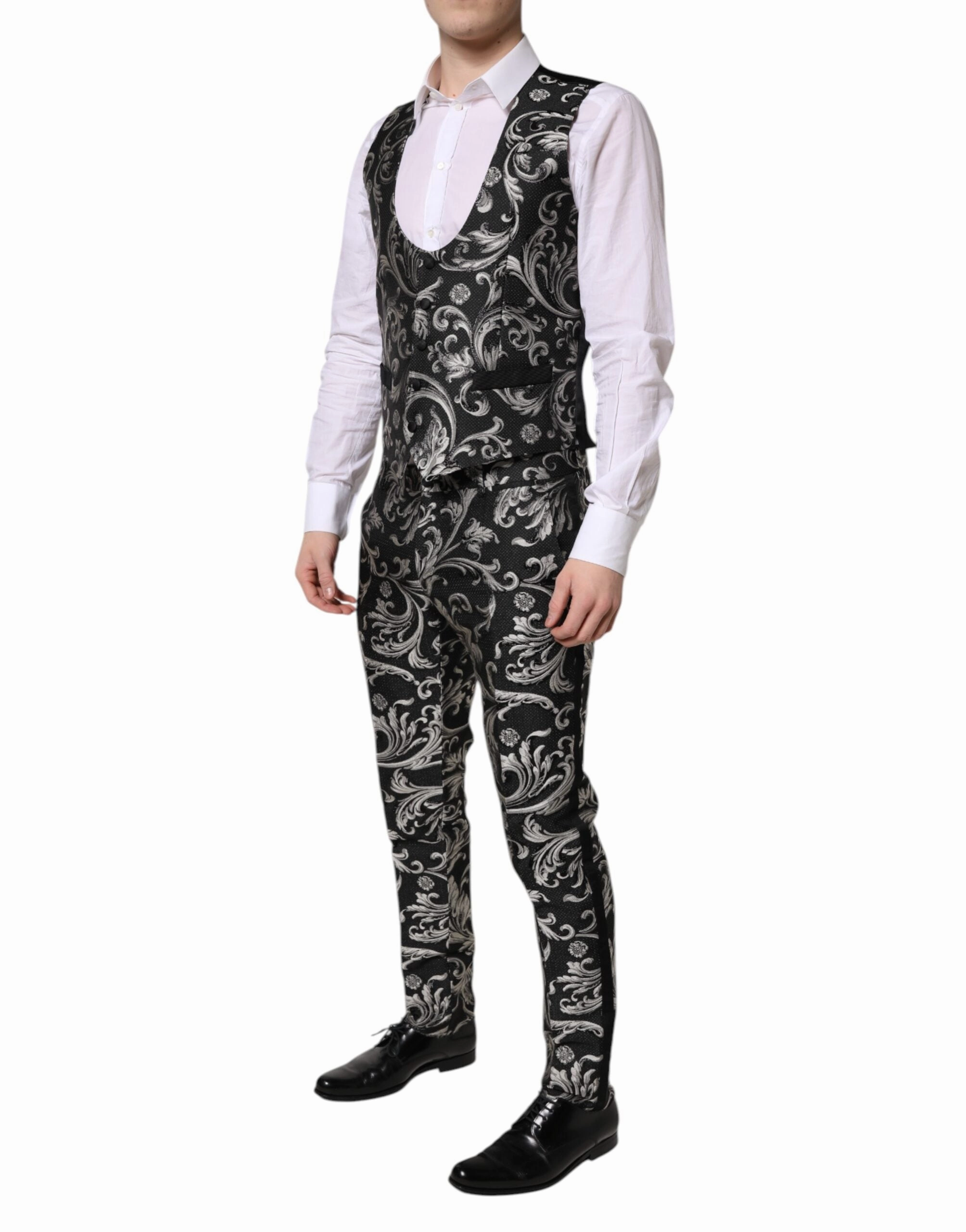 Dolce & Gabbana  MARTINI Jacquard Men 3 Piece Men's Suit