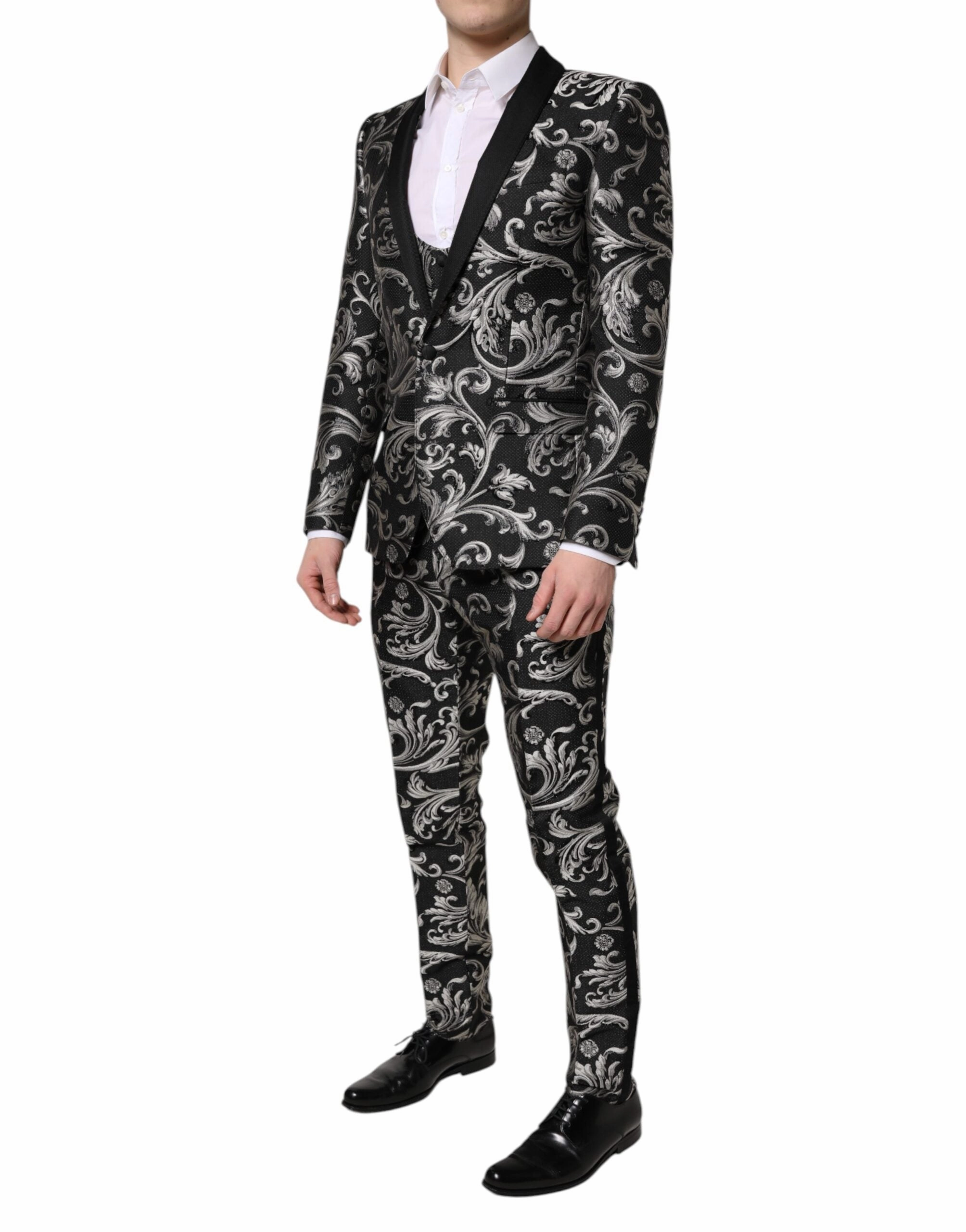 Dolce & Gabbana  MARTINI Jacquard Men 3 Piece Men's Suit