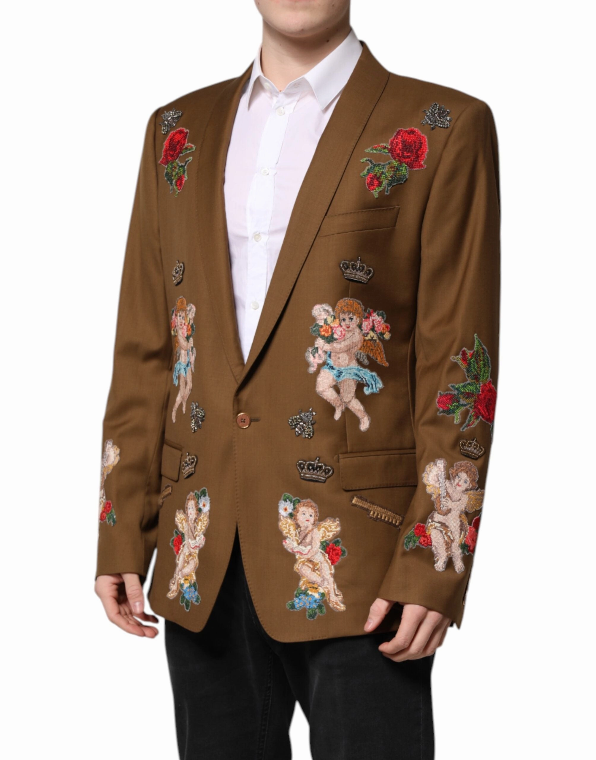 Dolce & Gabbana MARTINI Single Breasted Coat Men's Blazer