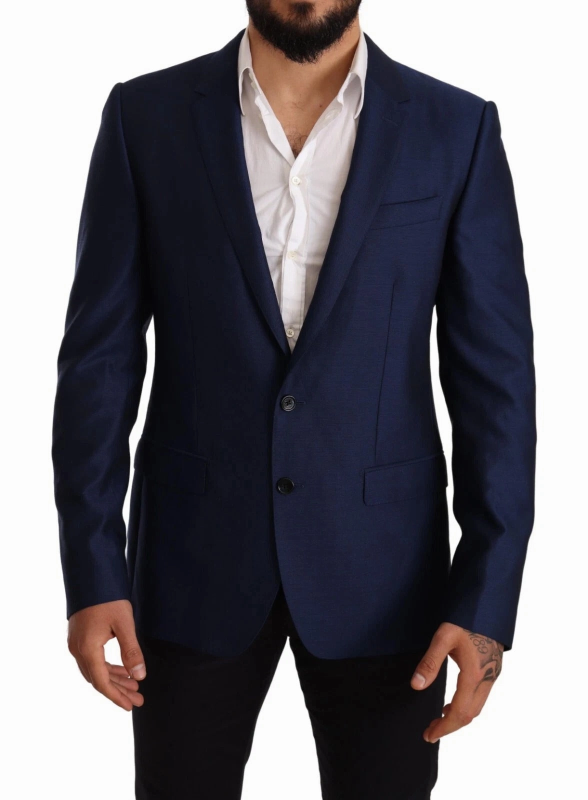 Dolce & Gabbana MARTINI Wool Slim Fit Coat Men's Blazer