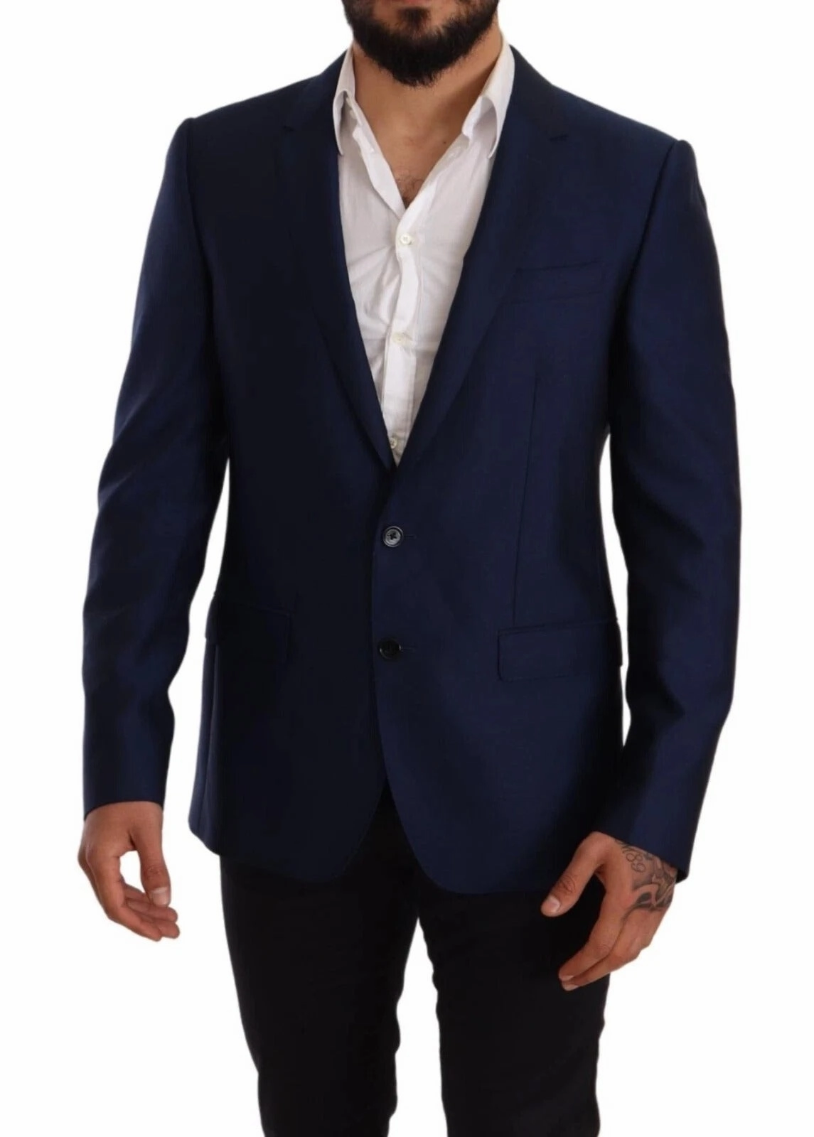 Dolce & Gabbana MARTINI Wool Slim Fit Coat Men's Blazer