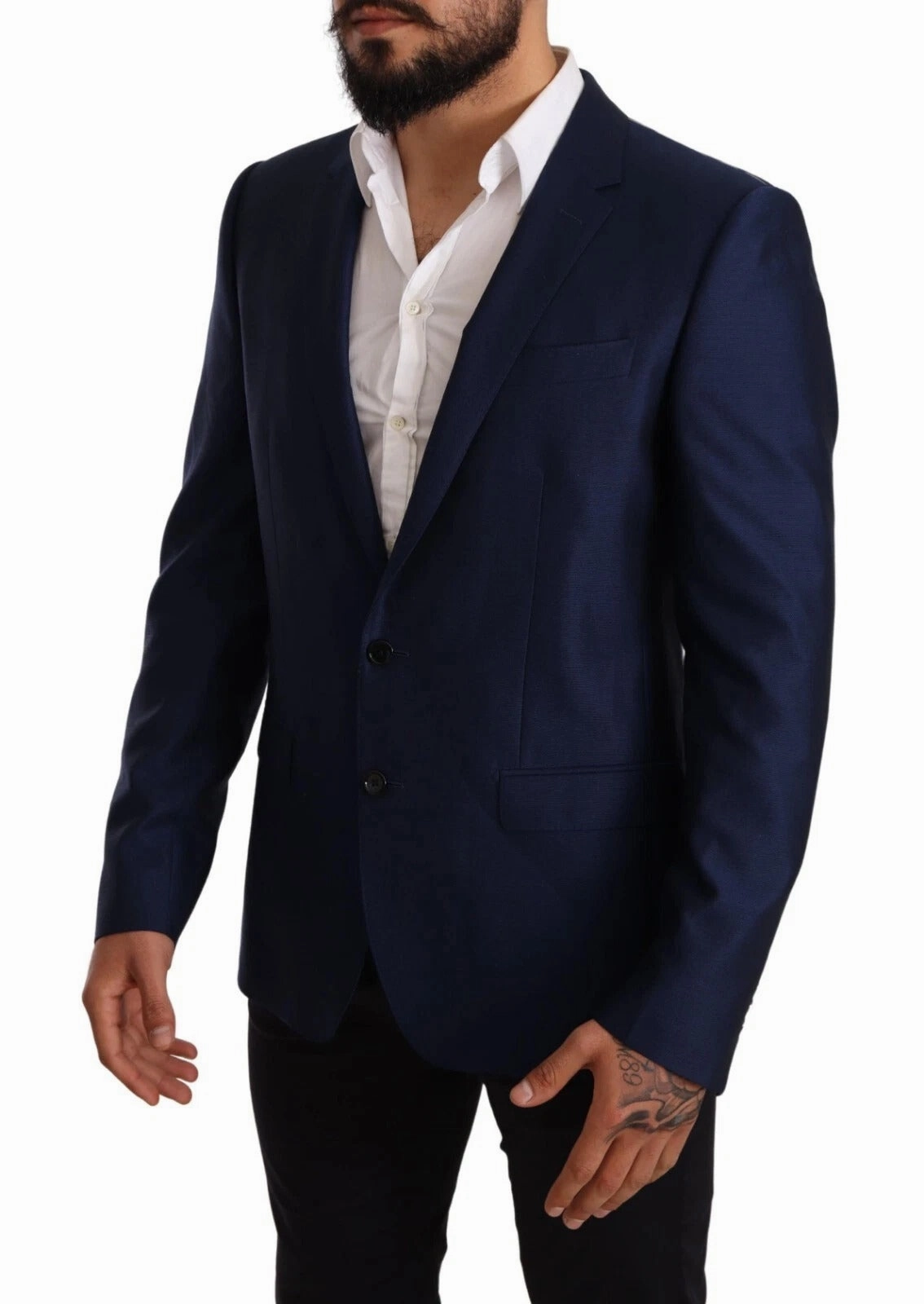 Dolce & Gabbana MARTINI Wool Slim Fit Coat Men's Blazer