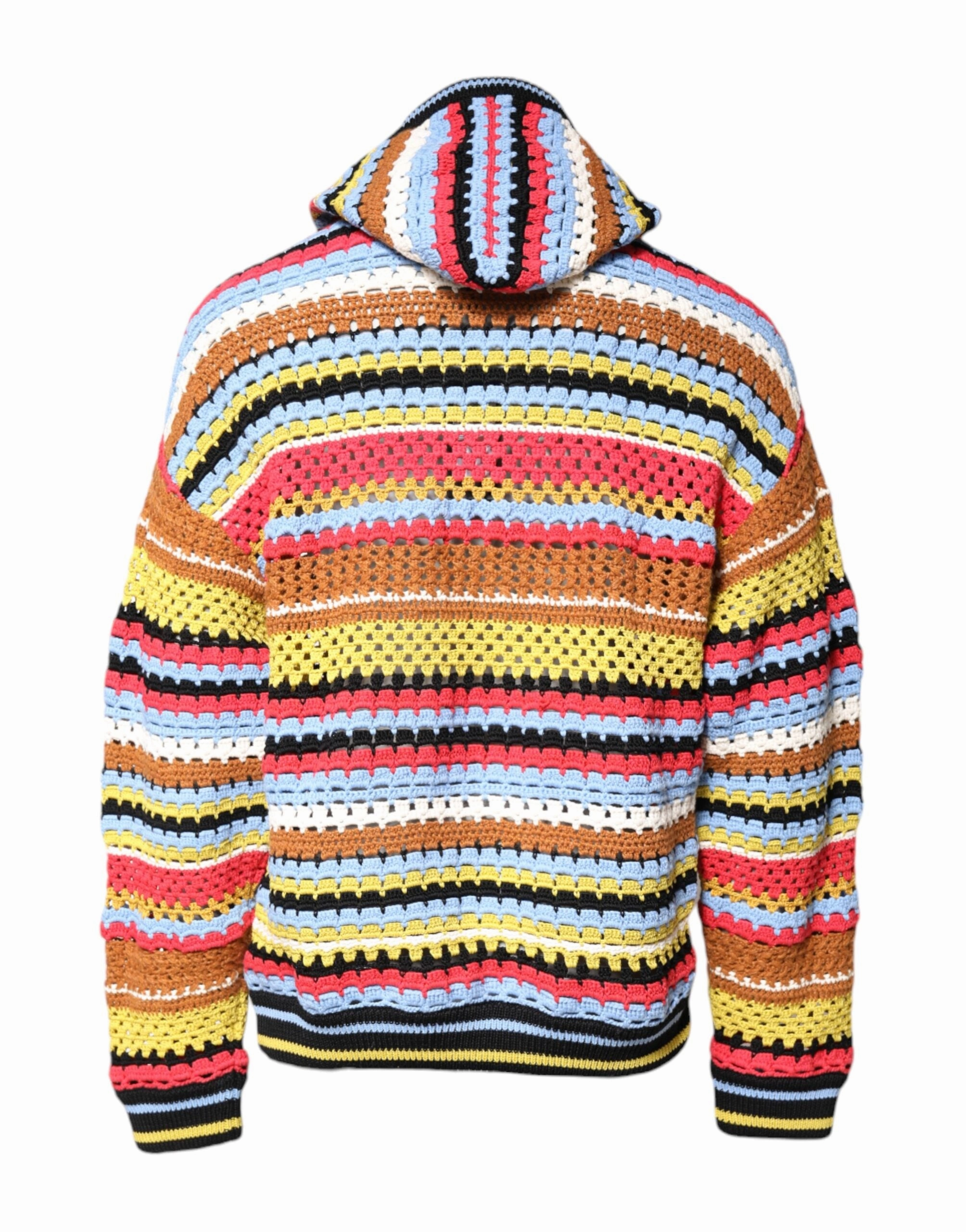 Dolce & Gabbana multi Cotton Hooded Pullover Men's Sweater
