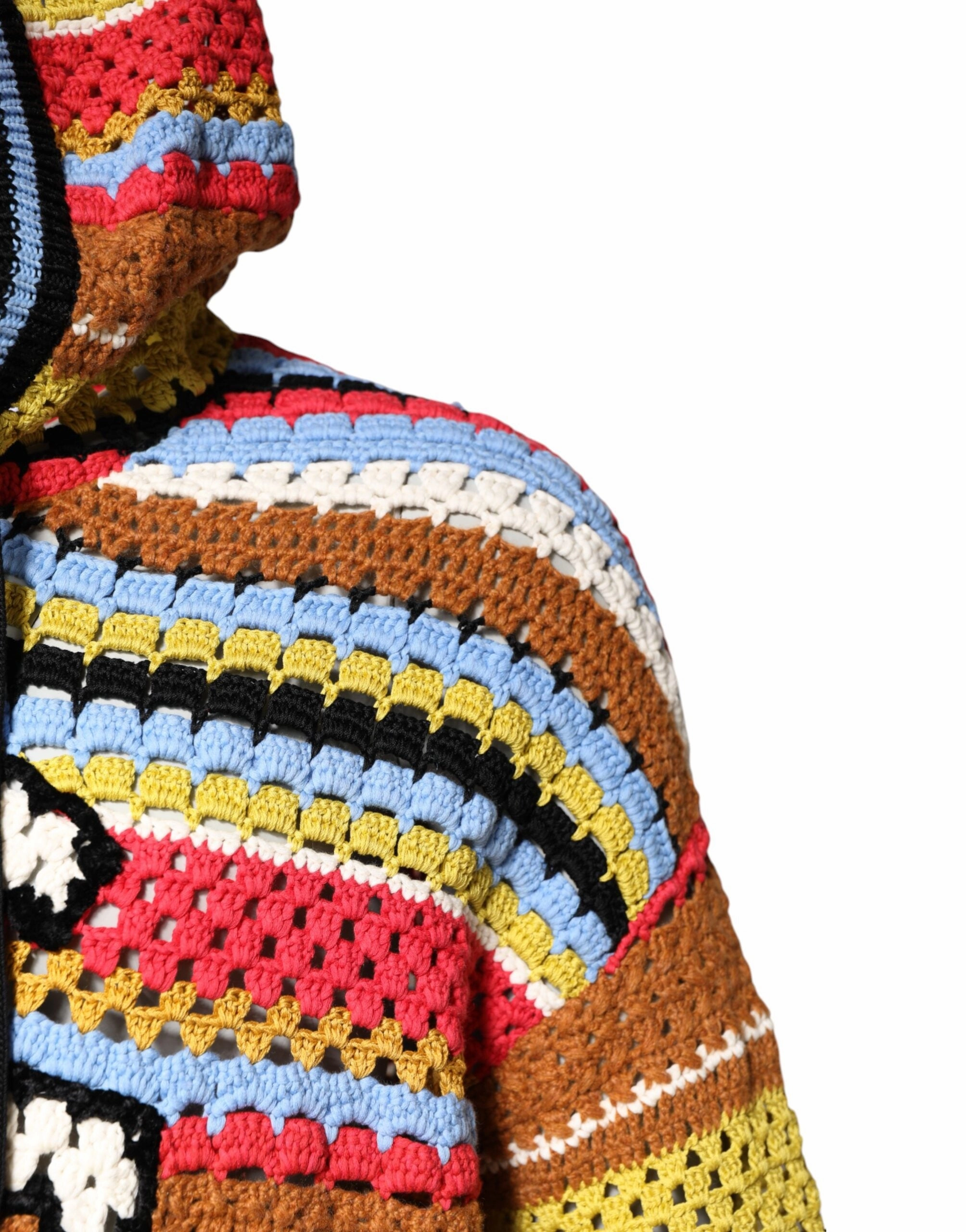 Dolce & Gabbana multi Cotton Hooded Pullover Men's Sweater