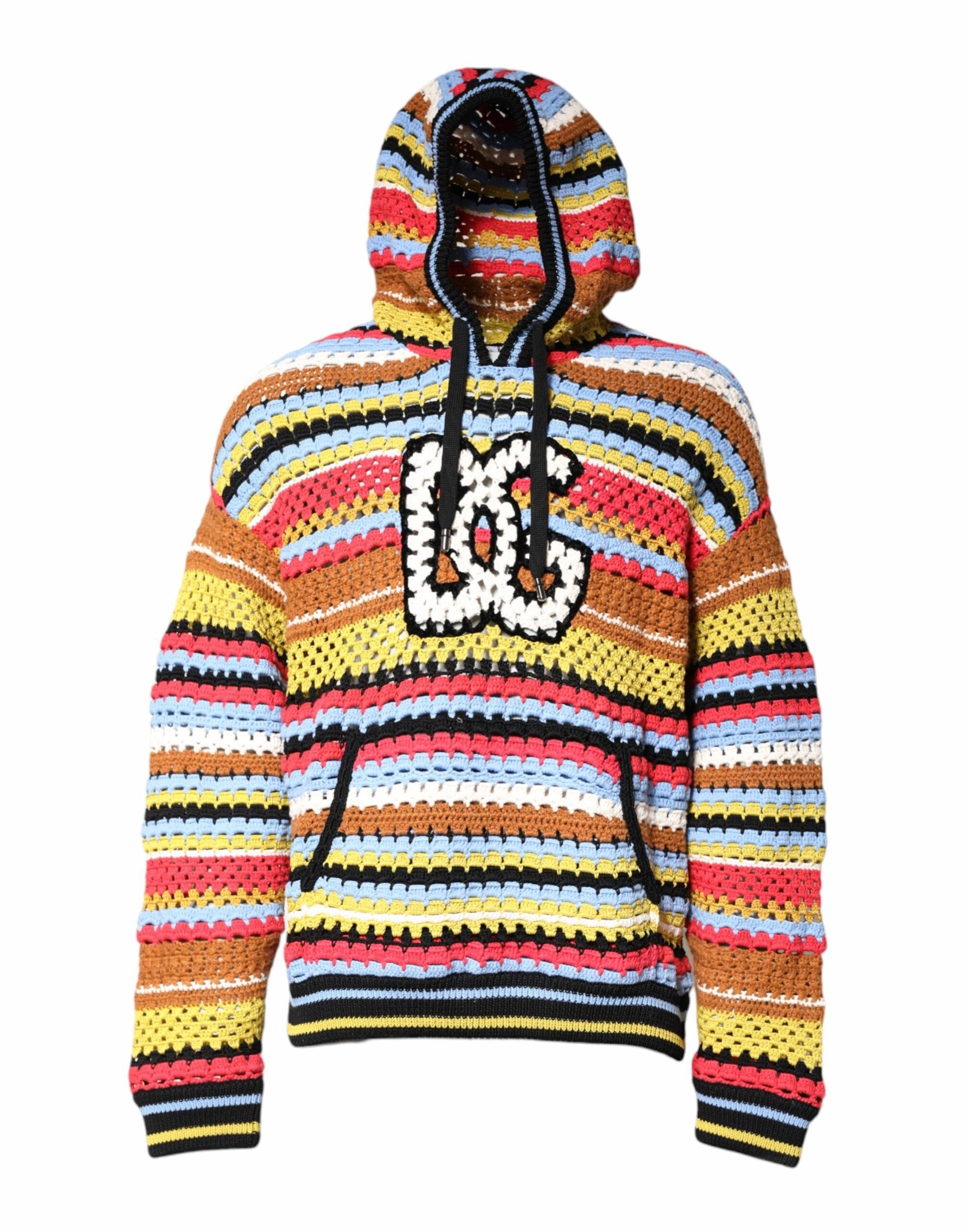 Dolce & Gabbana multi Cotton Hooded Pullover Men's Sweater knit sweaters cheap