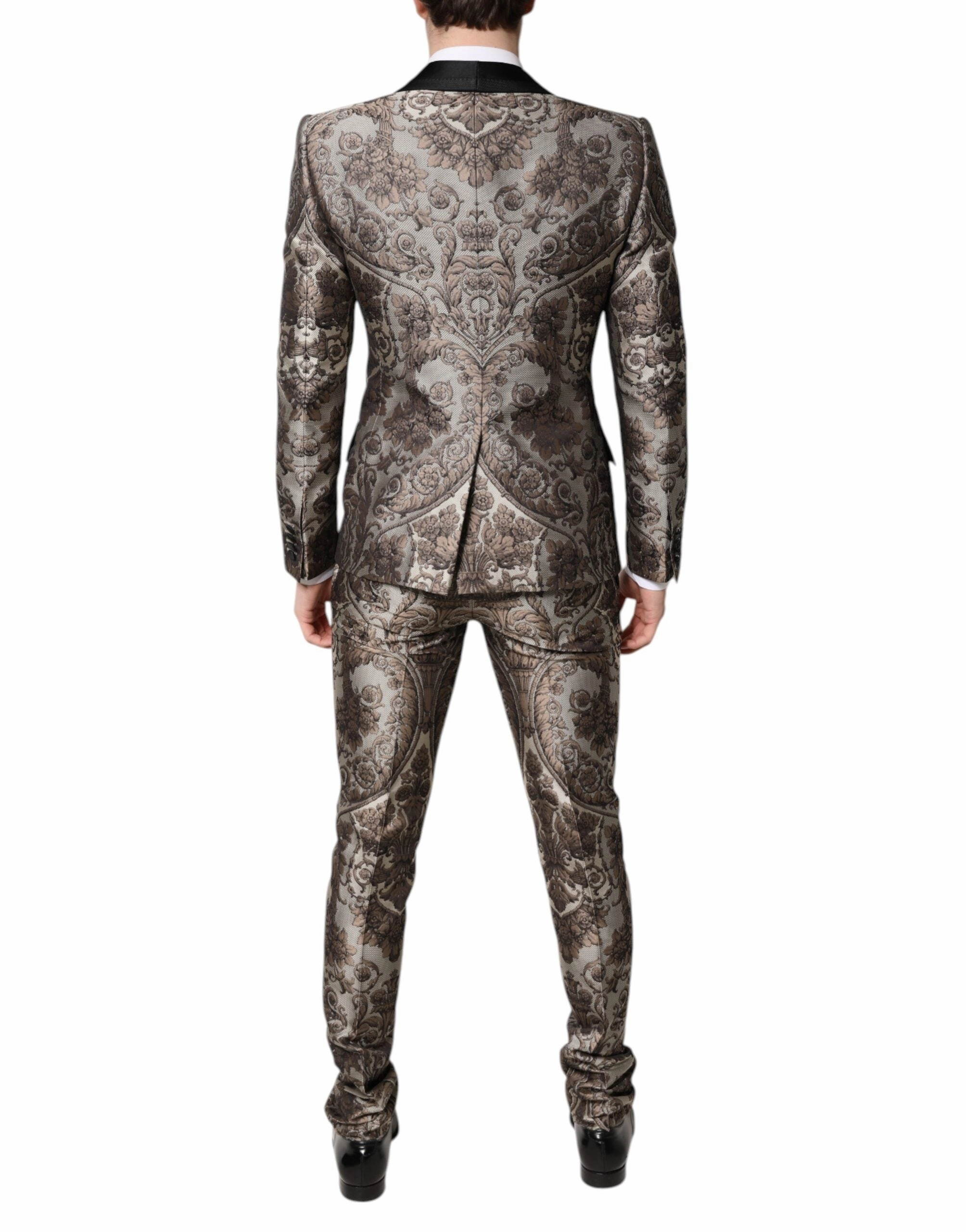 Dolce & Gabbana multi Jacquard Single Breasted 3 Piece Men's Suit