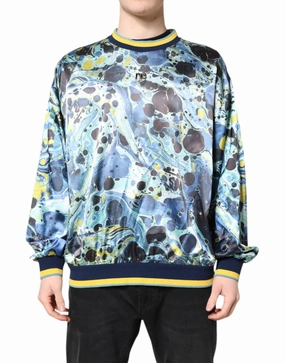 Dolce & Gabbana multi Marble Print Men Pullover Men's Sweater knit sweaters cheap
