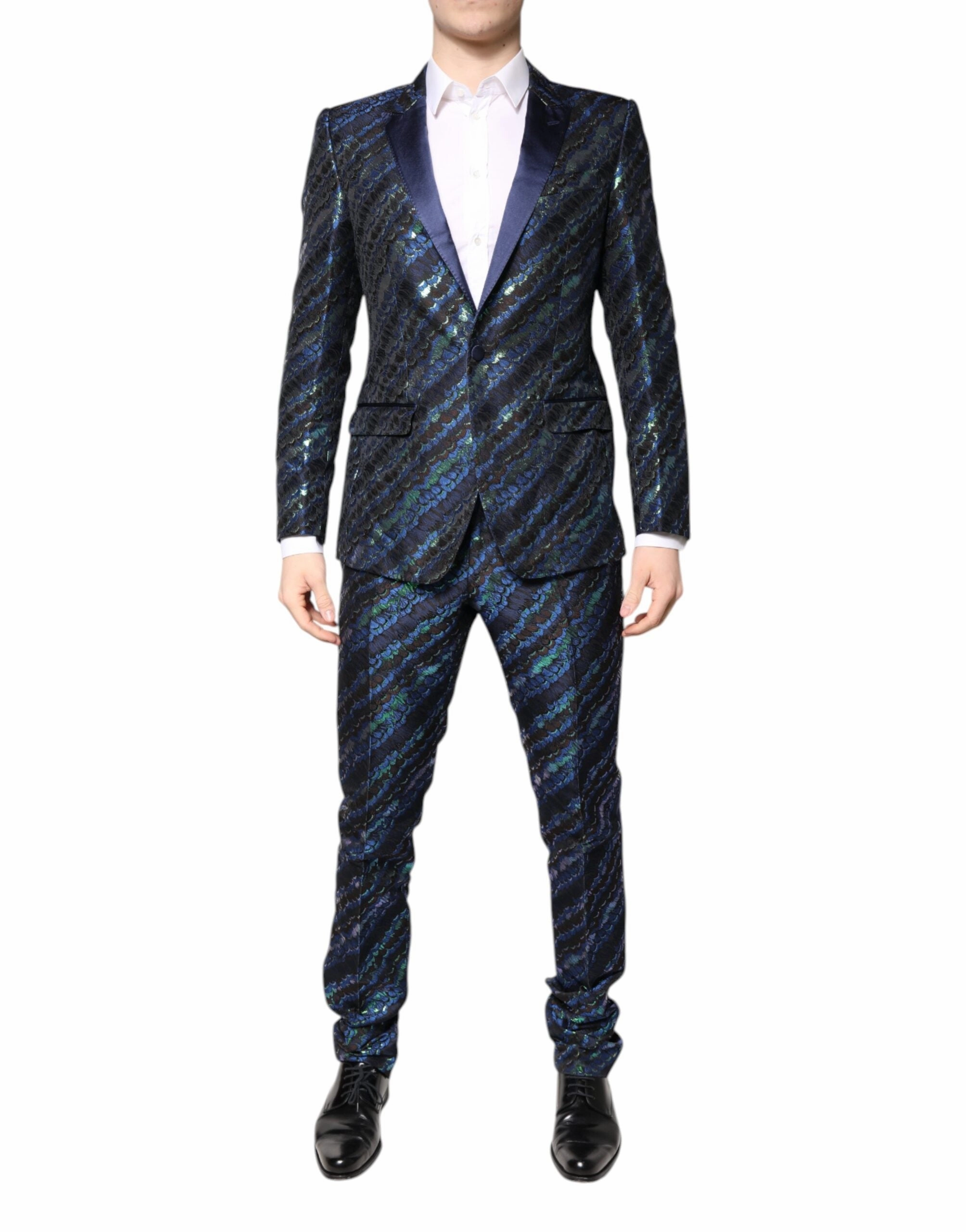 Dolce & Gabbana multi Polyester Jacquard 2 Piece Men's Suit