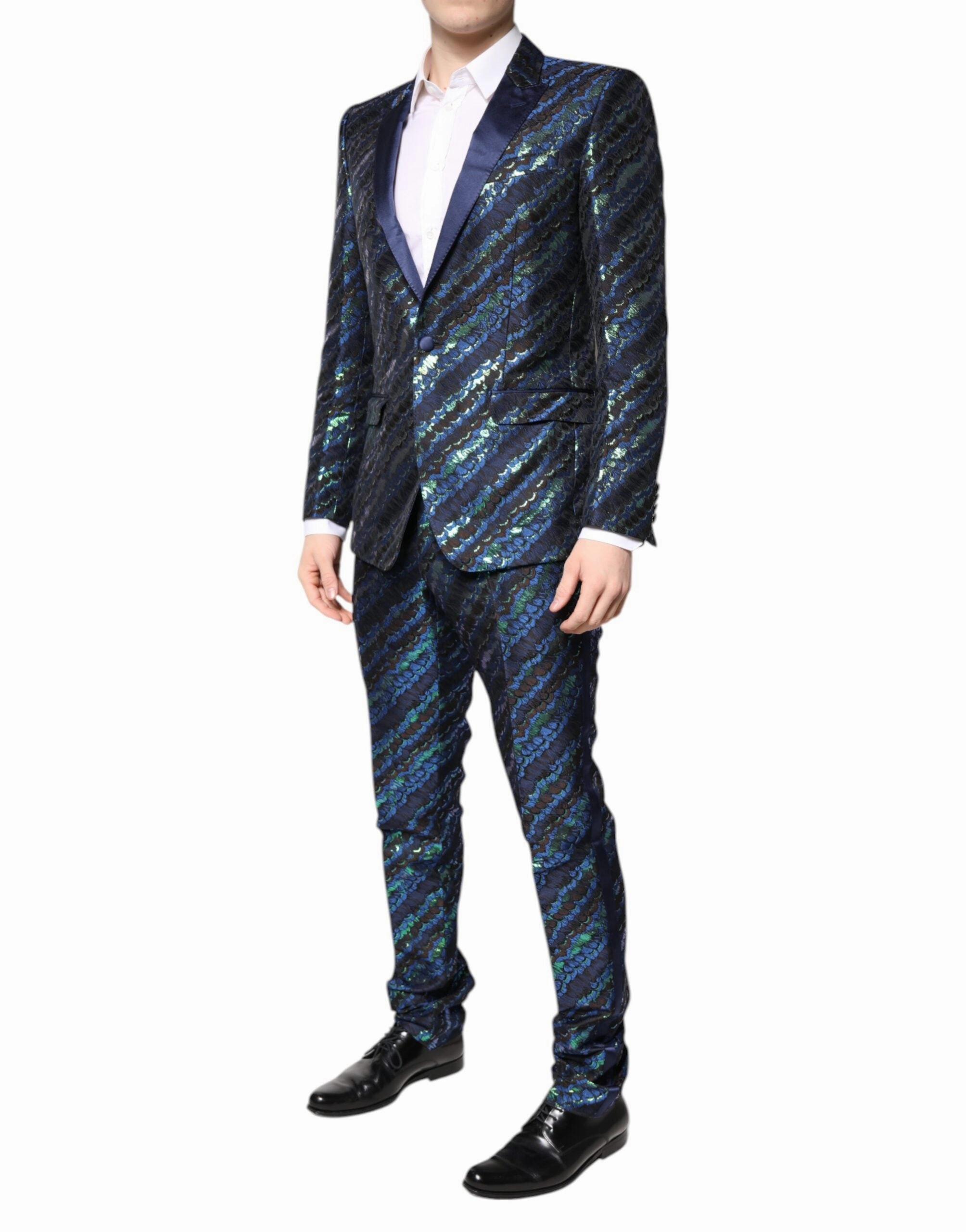 Dolce & Gabbana multi Polyester Jacquard 2 Piece Men's Suit