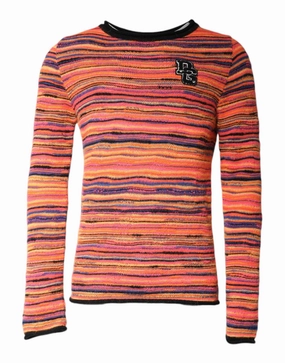 Dolce & Gabbana multi Wool DGLogo Knit Pullover Men's Sweater knit sweaters cheap