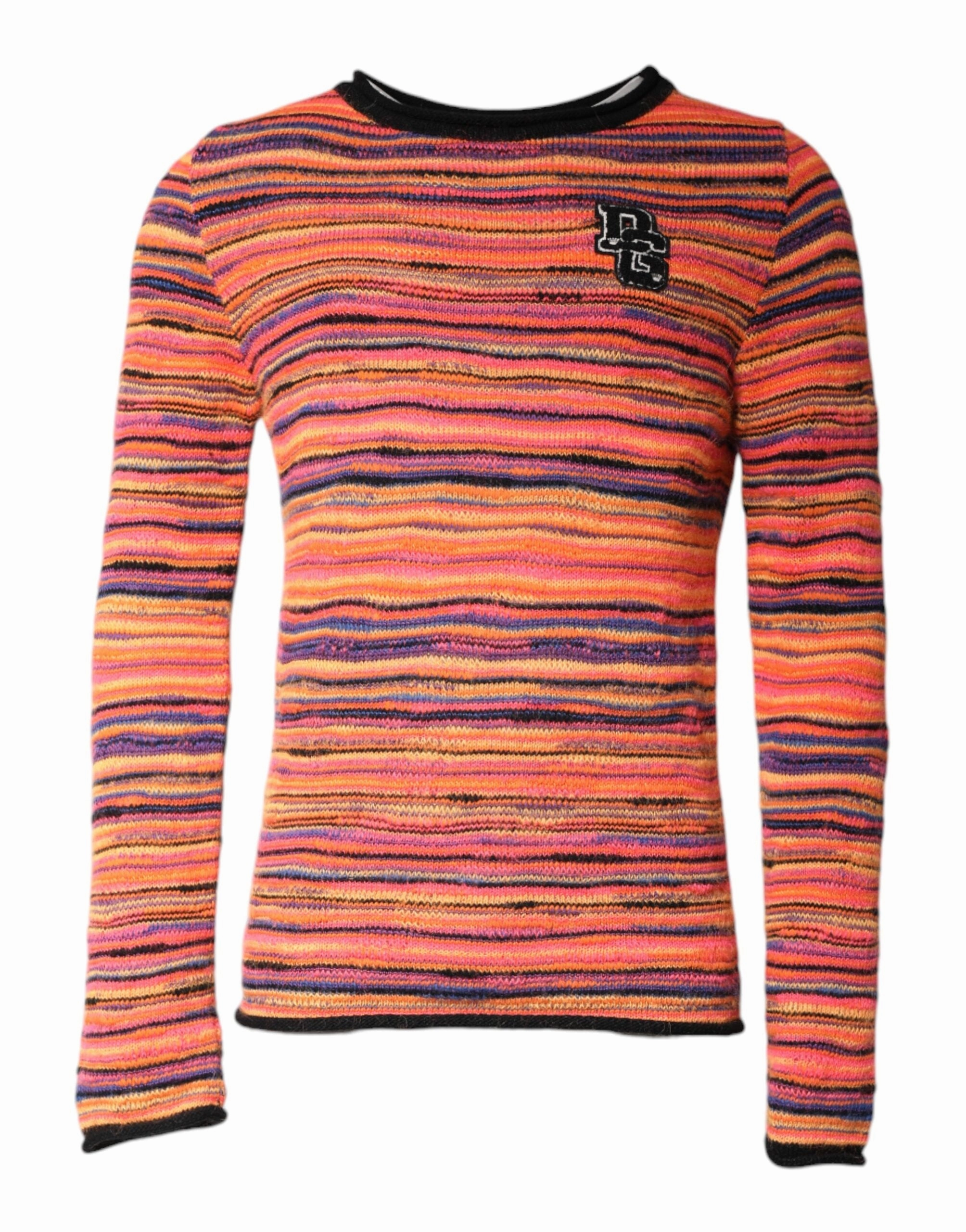Dolce & Gabbana multi Wool DGLogo Knit Pullover Men's Sweater knit sweaters cheap
