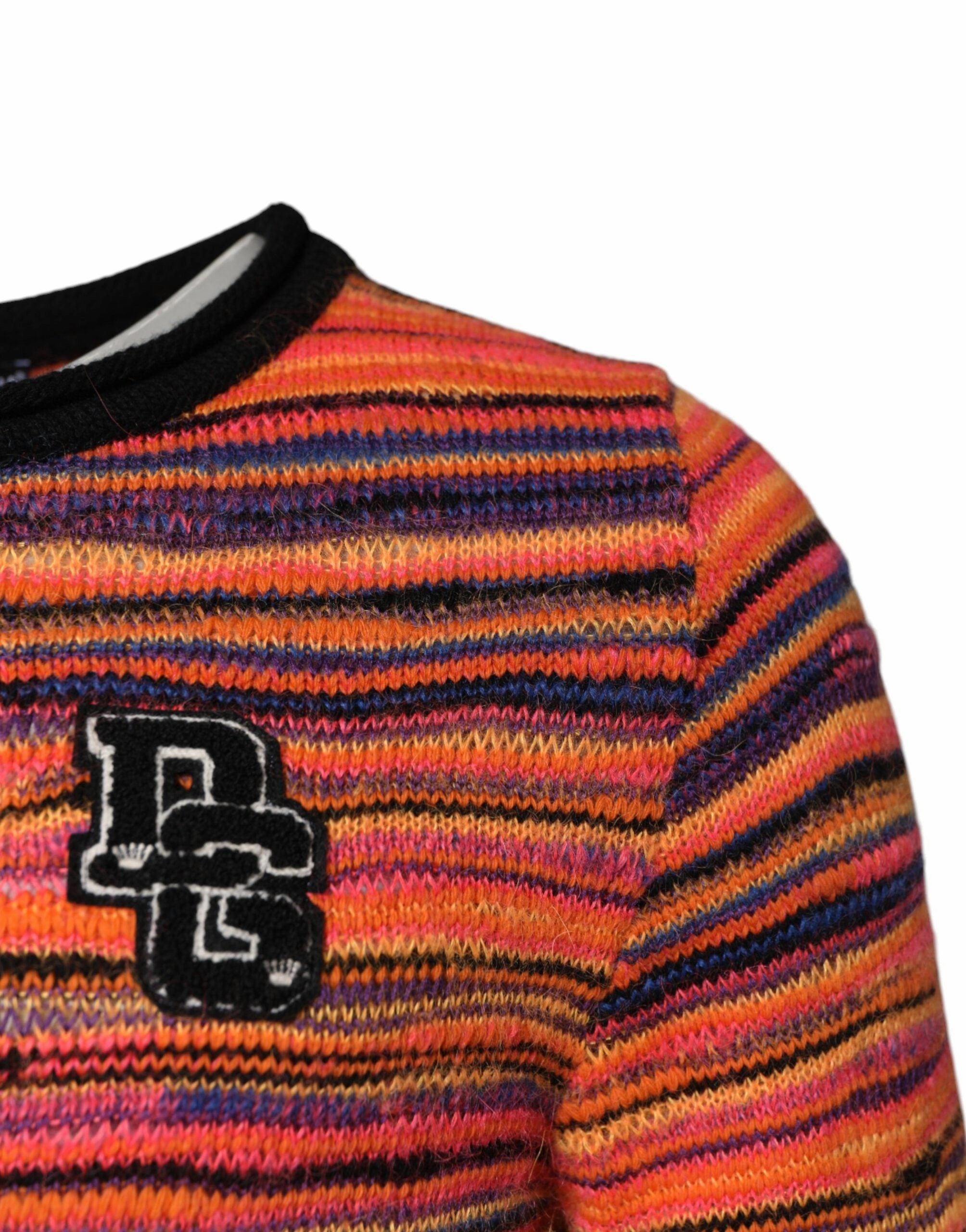 Dolce & Gabbana multi Wool DGLogo Knit Pullover Men's Sweater