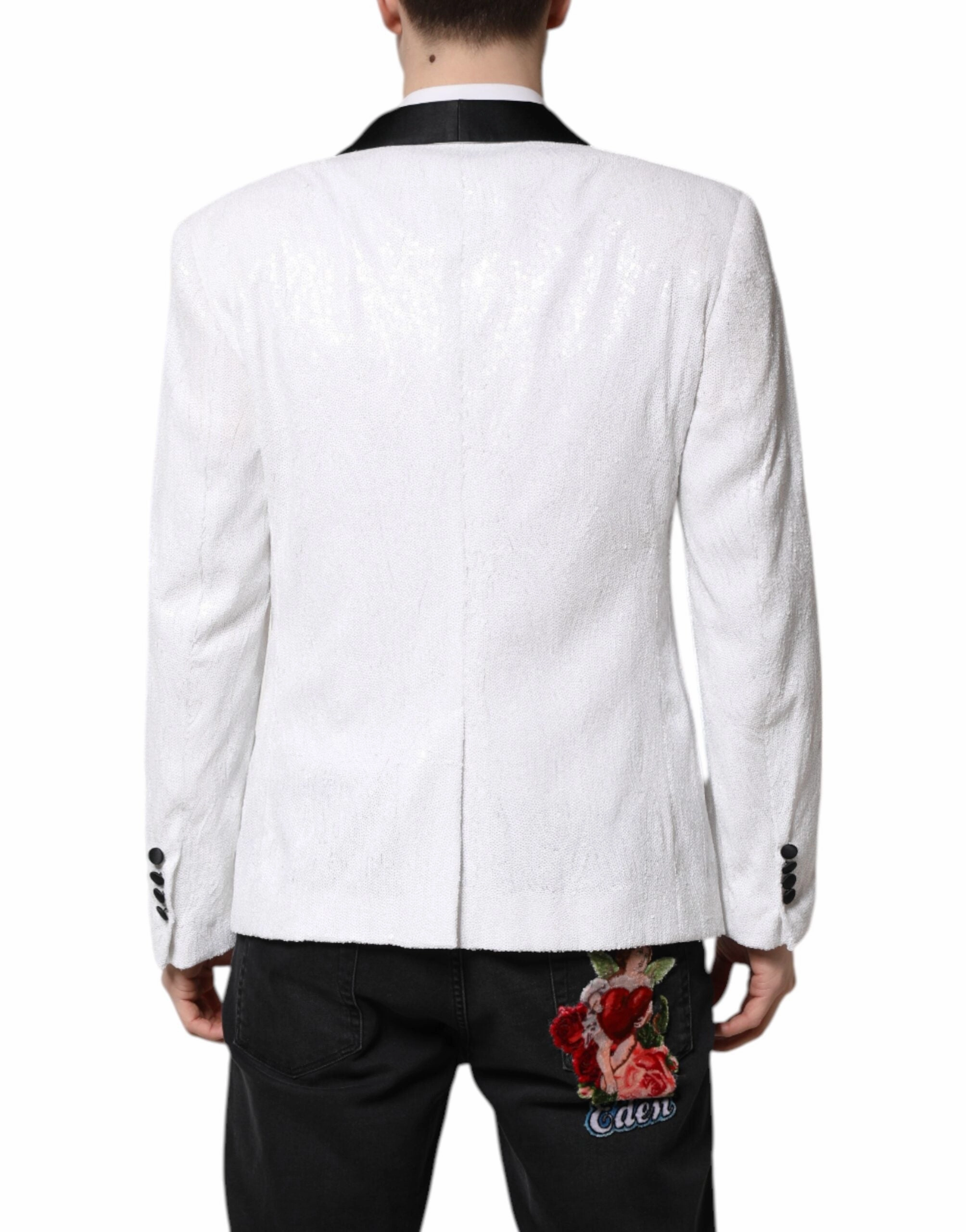 Dolce & Gabbana Nylon Single Breasted Coat Men's Blazer