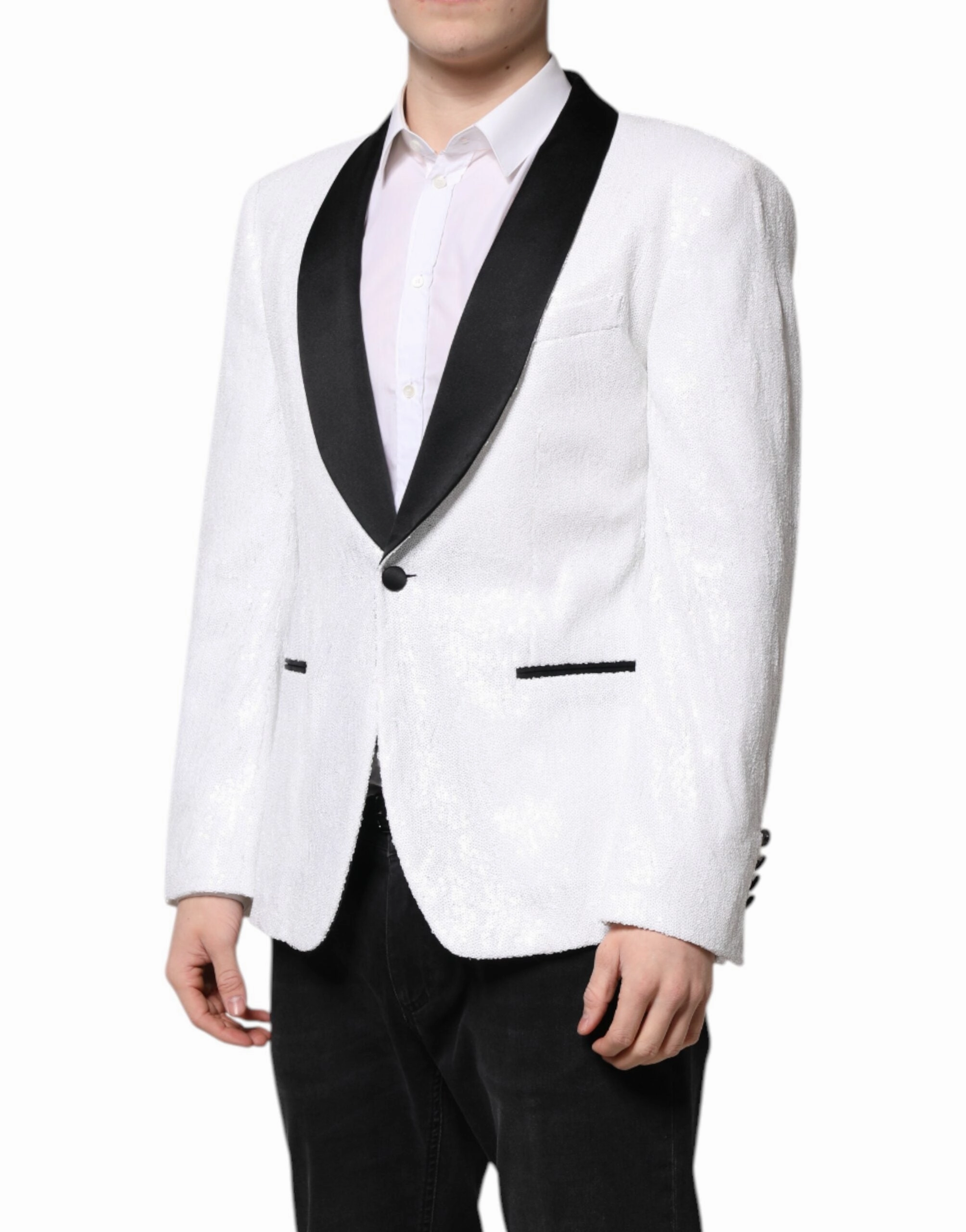 Dolce & Gabbana Nylon Single Breasted Coat Men's Blazer