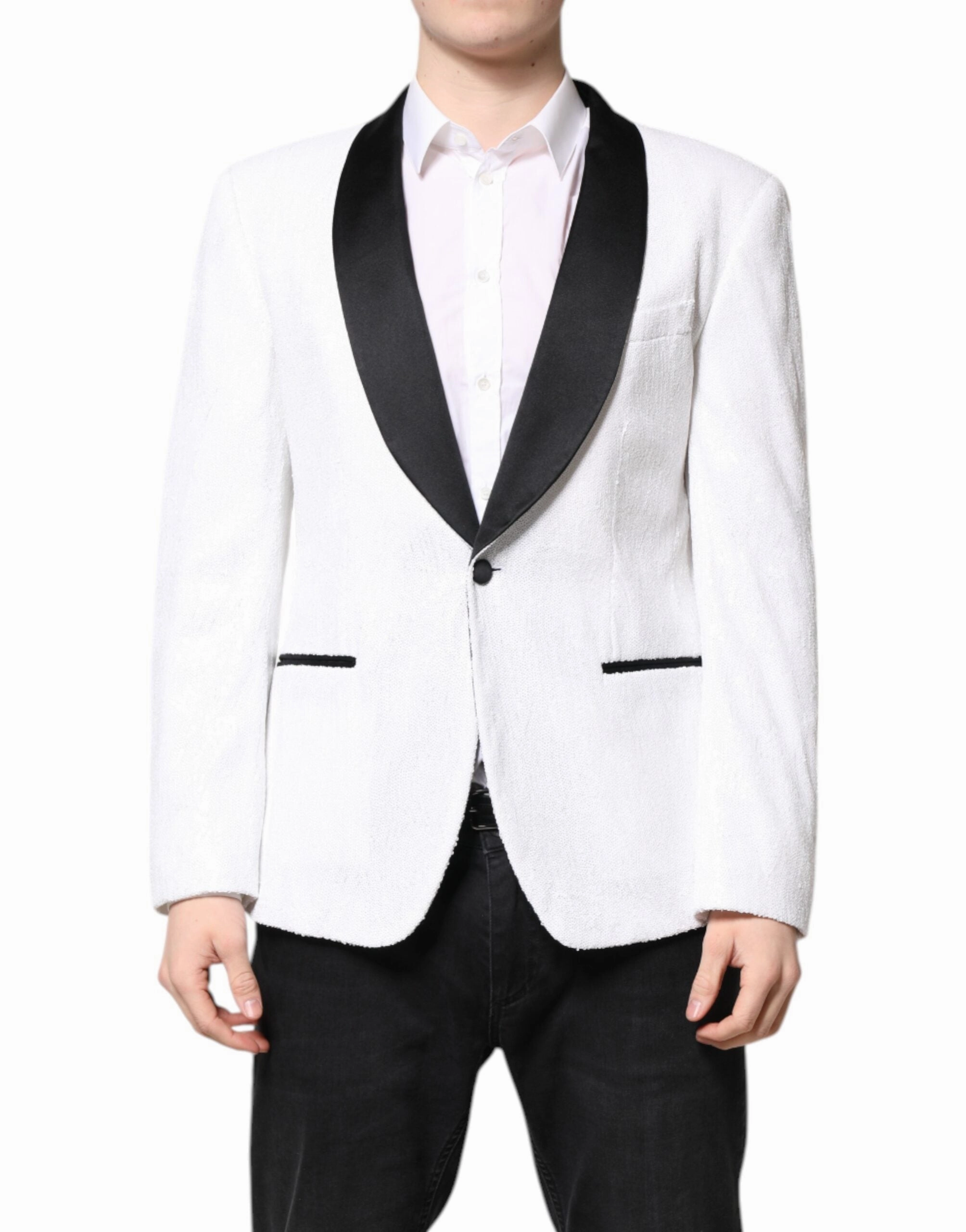 Dolce & Gabbana Nylon Single Breasted Coat Men's Blazer