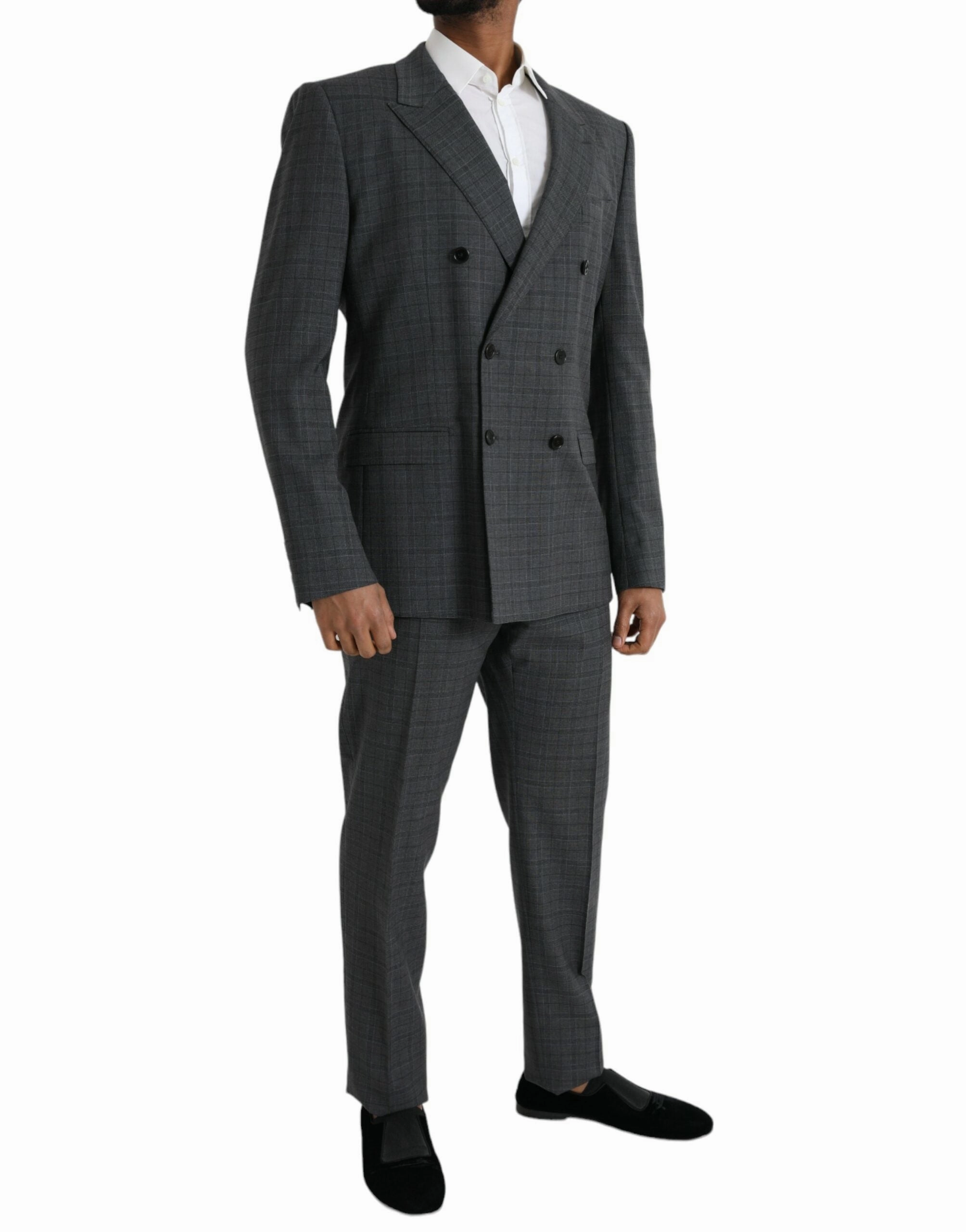 Dolce & Gabbana Plaid Wool MARTINI Formal 2 Piece Men's Suit