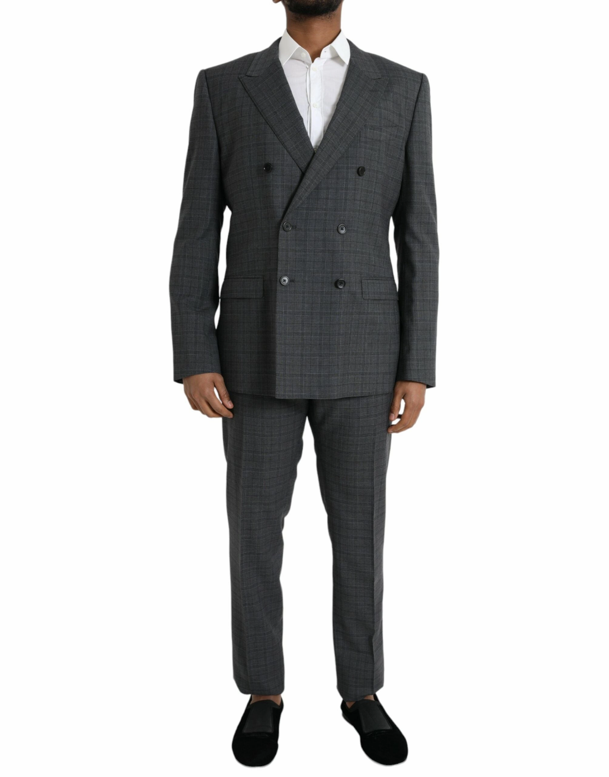 Dolce & Gabbana Plaid Wool MARTINI Formal 2 Piece Men's Suit
