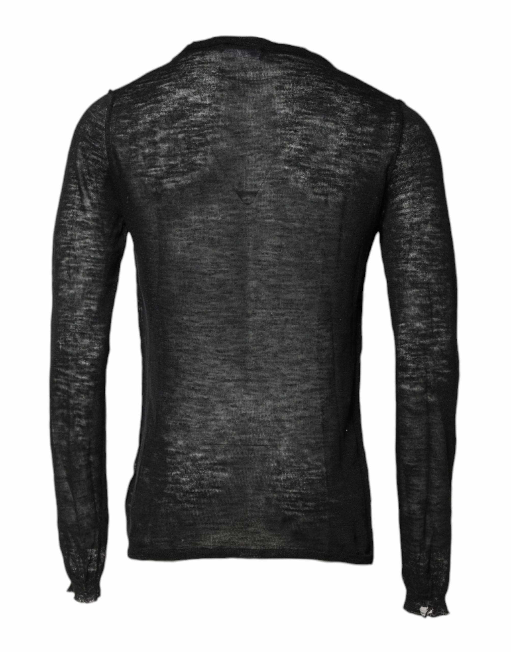 Dolce & Gabbana Polyester Crew Neck Pullover Men's Sweater (Pre-Owned)