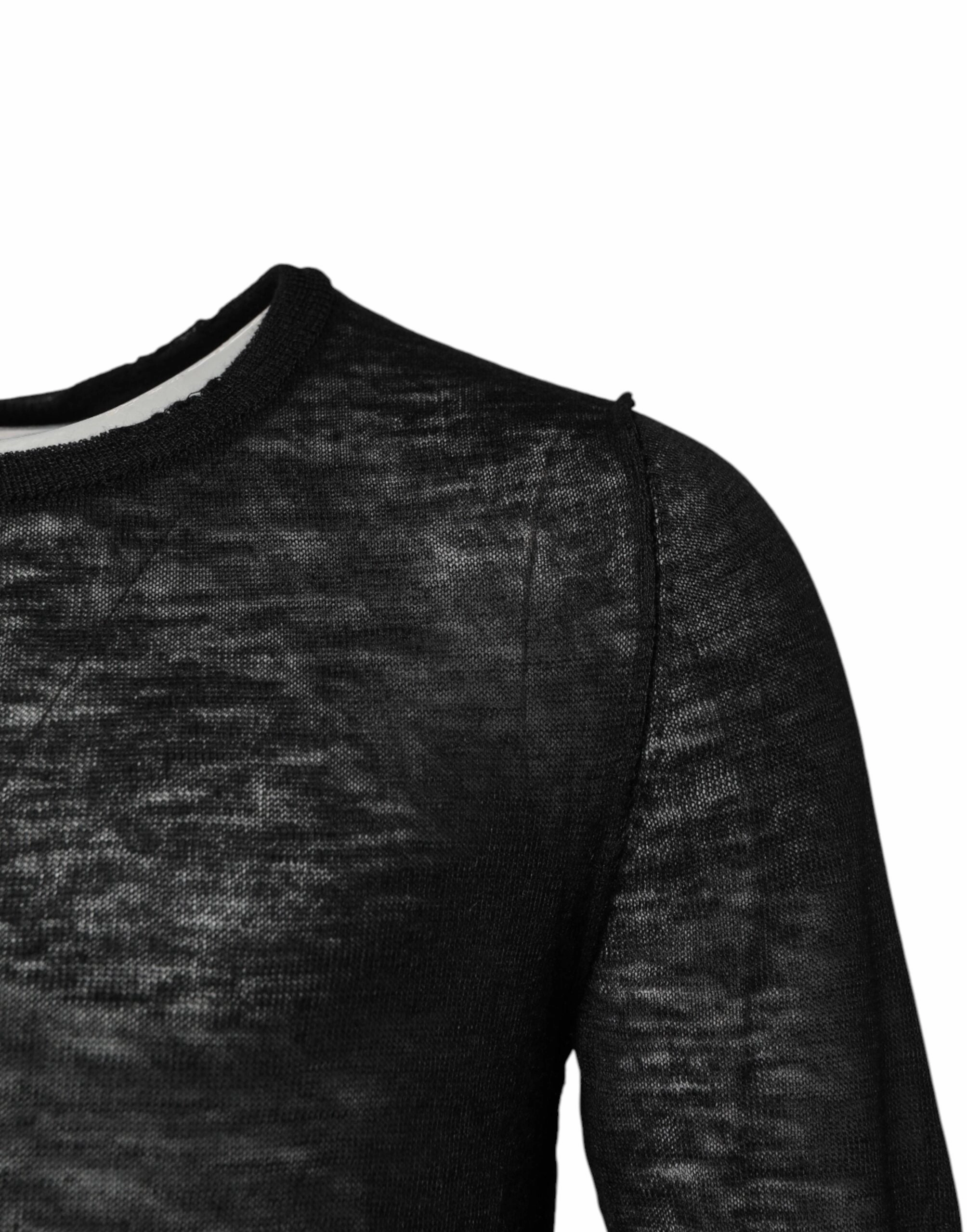 Dolce & Gabbana Polyester Crew Neck Pullover Men's Sweater (Pre-Owned)