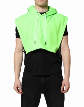 Dolce & Gabbana Polyester Hooded Sportswear Vest Men's Sweater (Pre-Owned) knit sweaters cheap