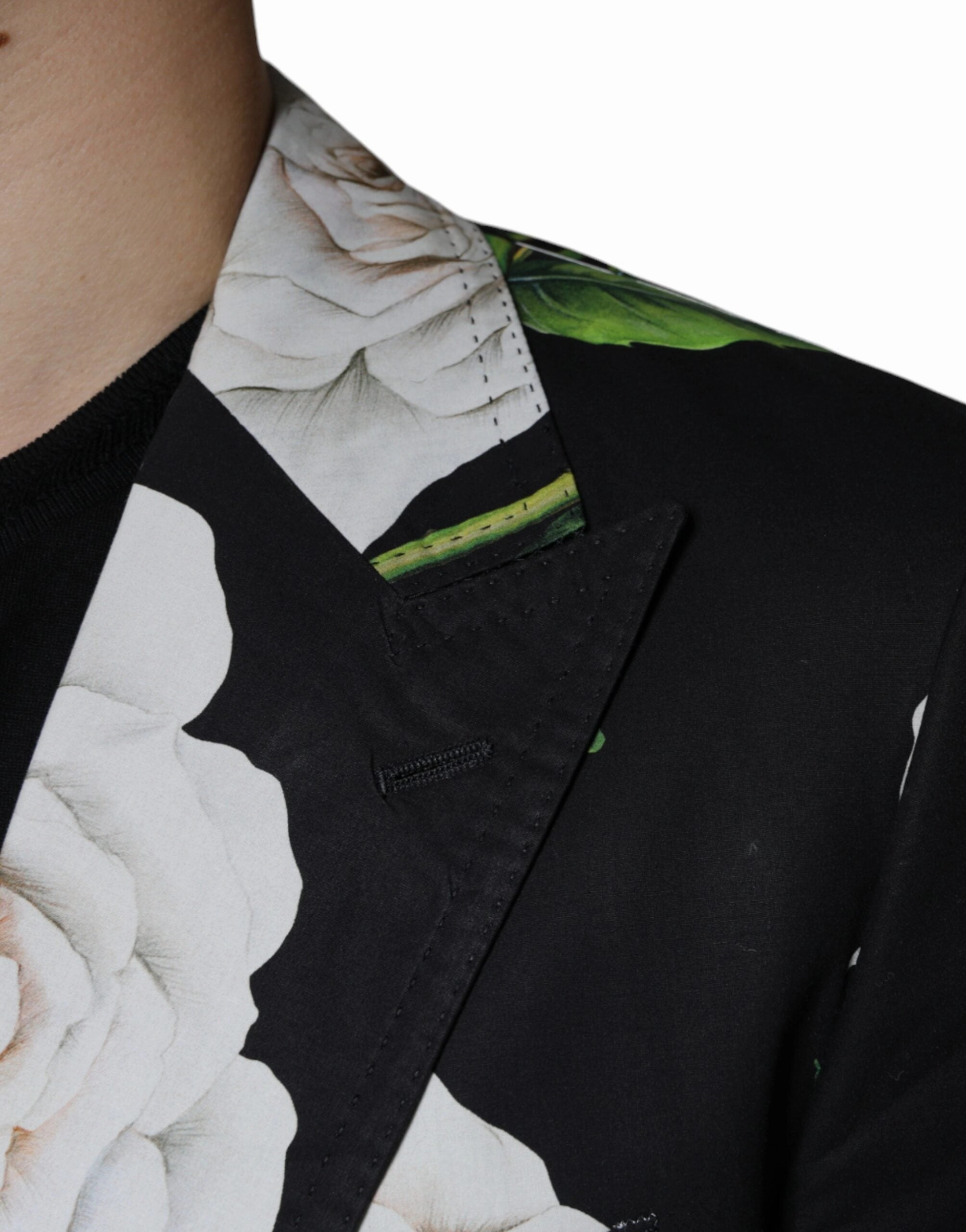 Dolce & Gabbana  Rose Cotton Men Formal 2 Piece Men's Suit