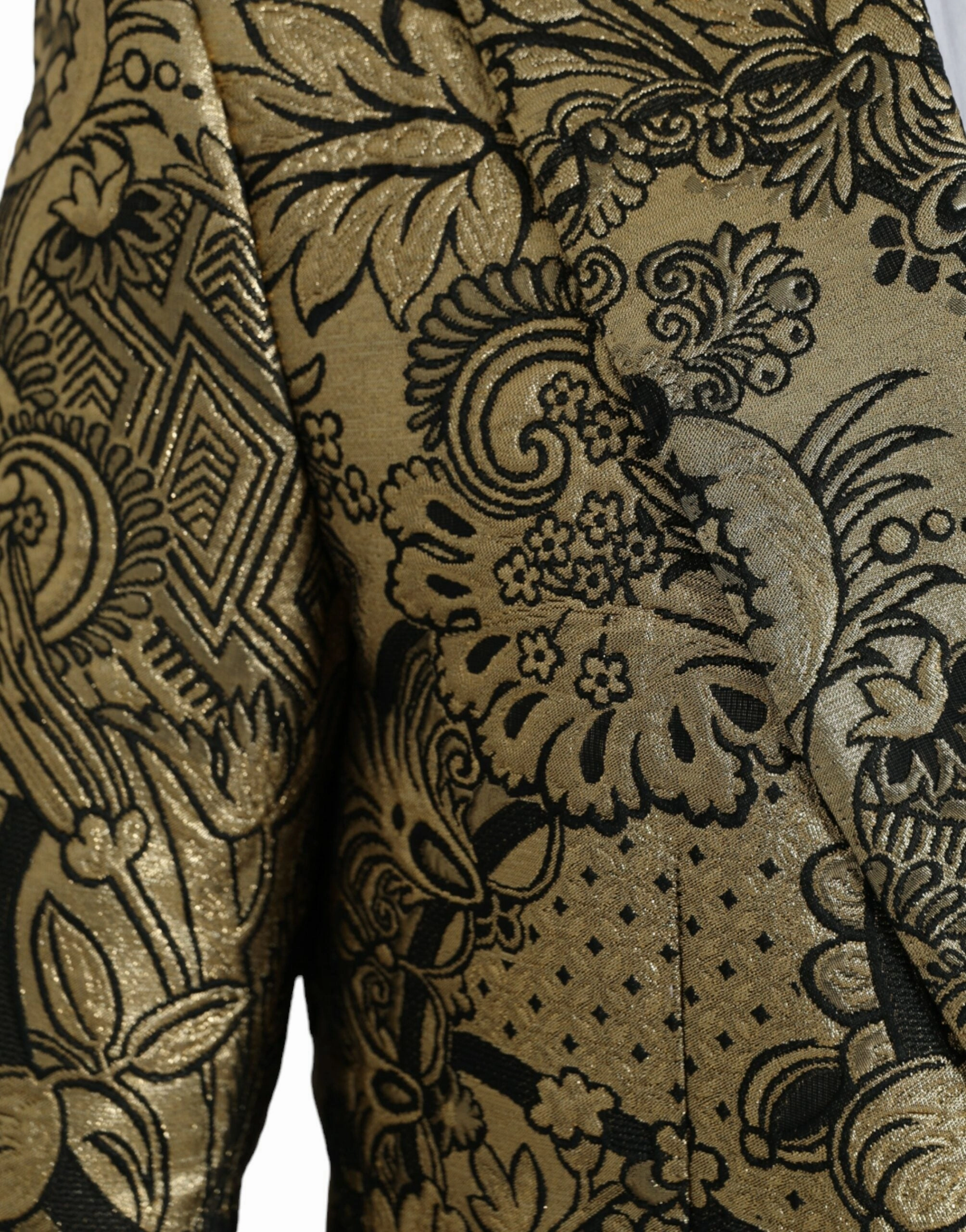 Dolce & Gabbana SICILIA Jacquard Single Breasted Coat Men's Blazer
