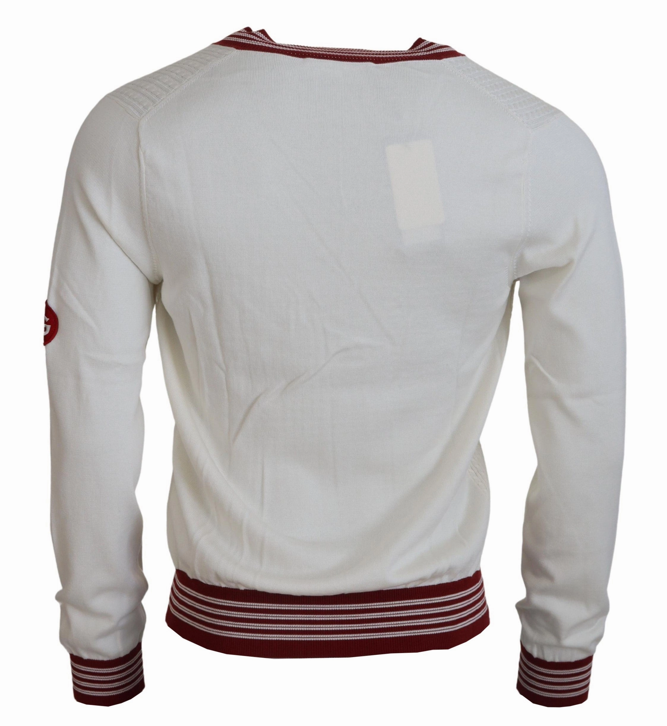 Dolce & Gabbana Silk Cotton V-Neck Men's Sweater