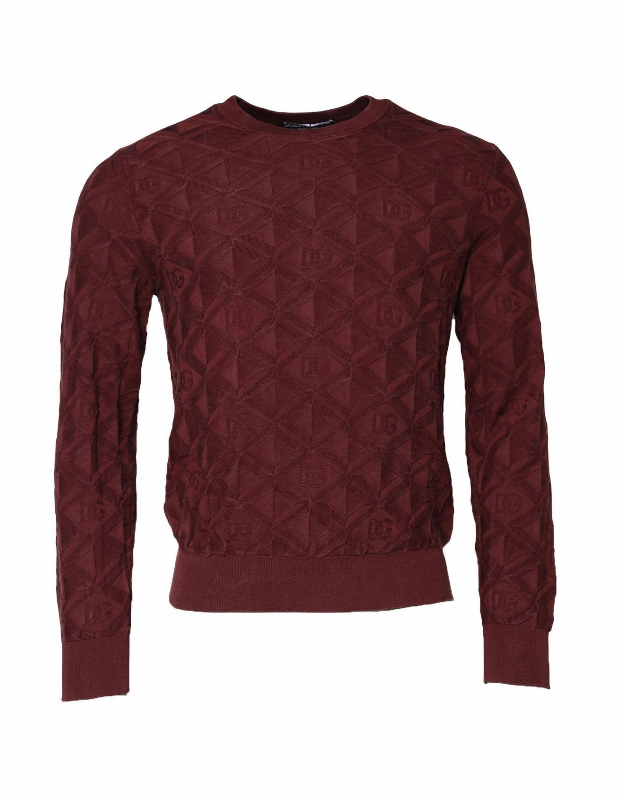 Dolce & Gabbana Silk Knit Crew Neck Pullover Men's Sweater (Pre-Owned) knit sweaters cheap