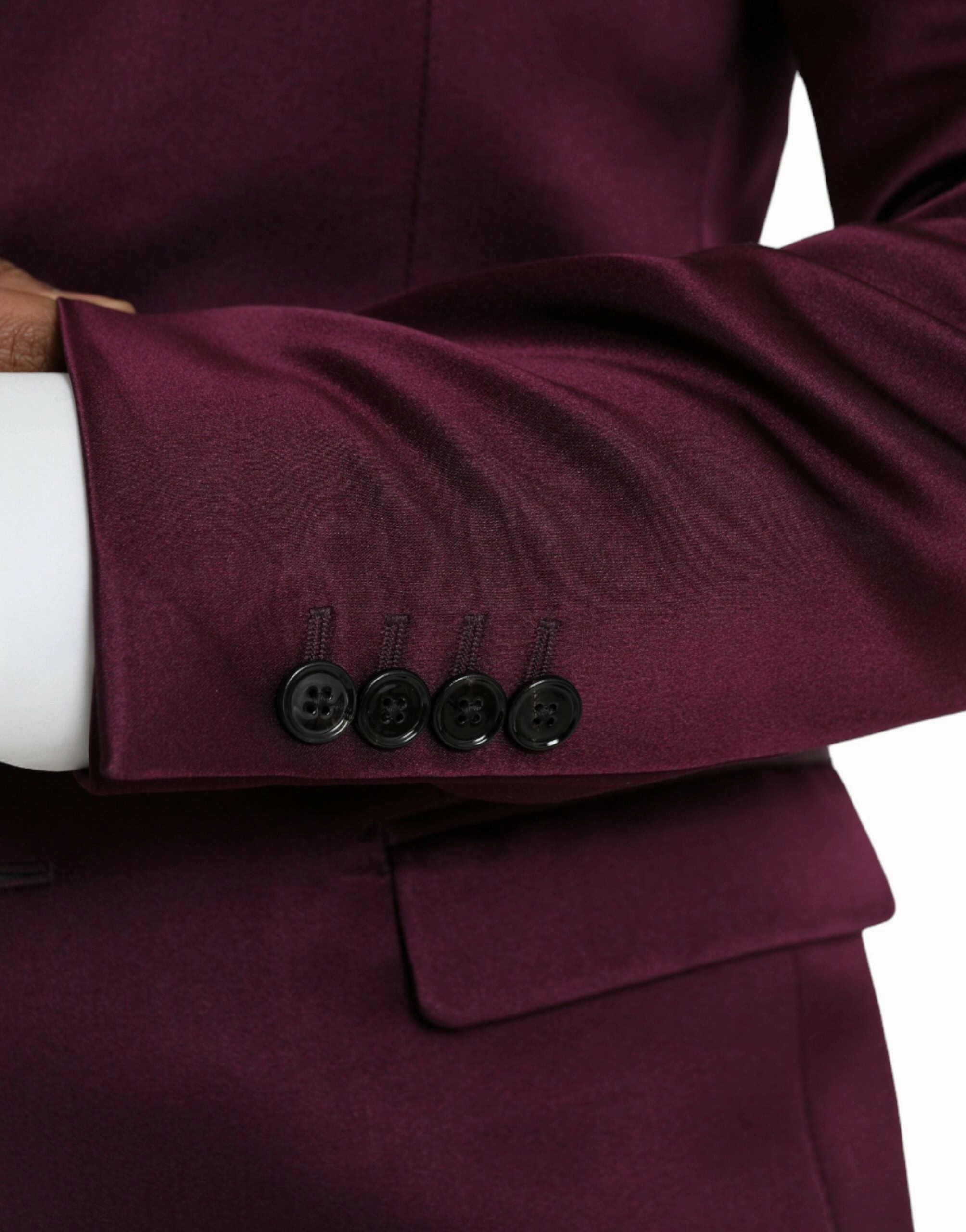 Dolce & Gabbana Silk Single Breasted Coat Men's Blazer
