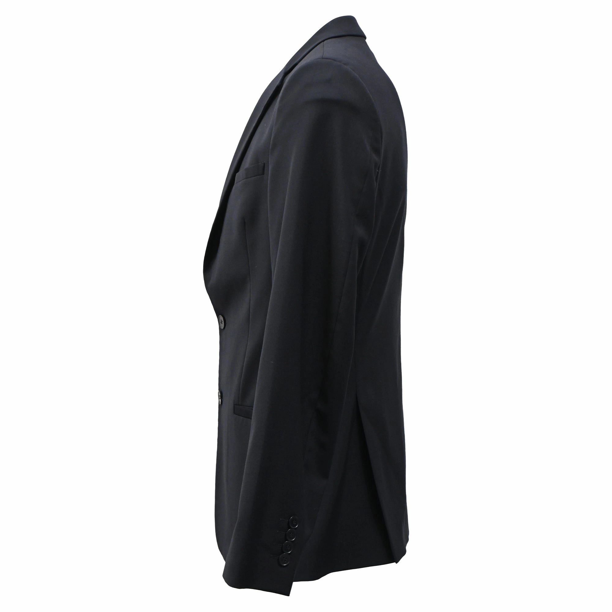 Dolce & Gabbana Single-Breasted Blazer in Navy Blue Polyester