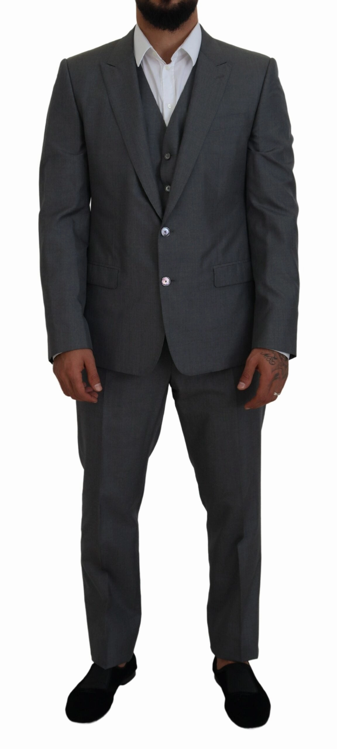 Dolce & Gabbana Sleek Martini Slim Fit Three-Piece Men's Suit