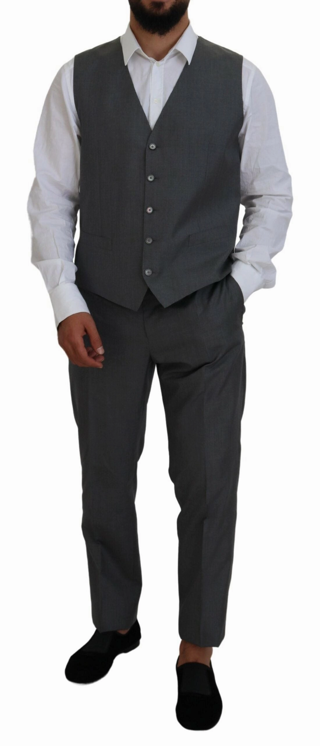Dolce & Gabbana Sleek Martini Slim Fit Three-Piece Men's Suit