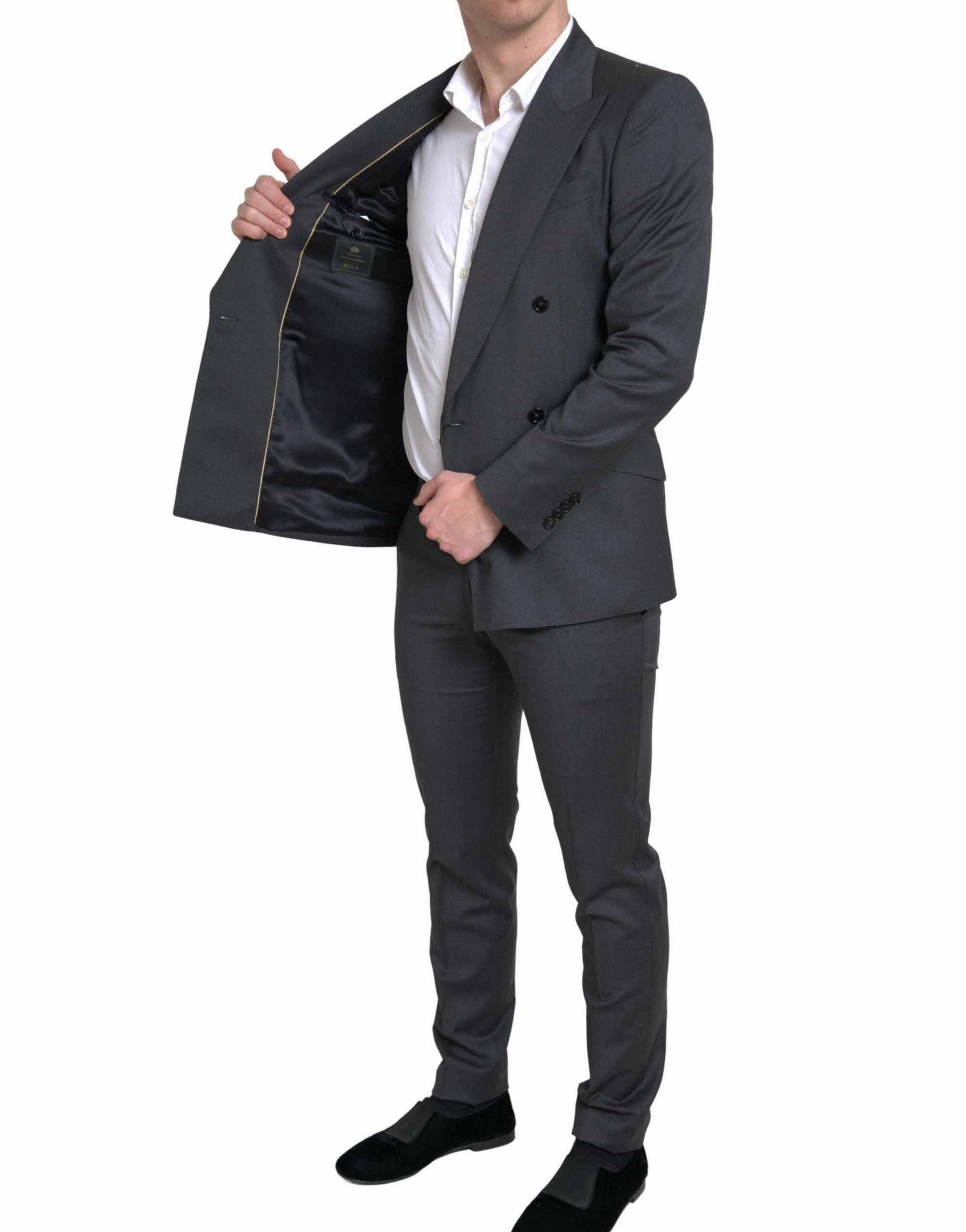 Dolce & Gabbana Sleek Slim Fit Double Breasted Men's Suit