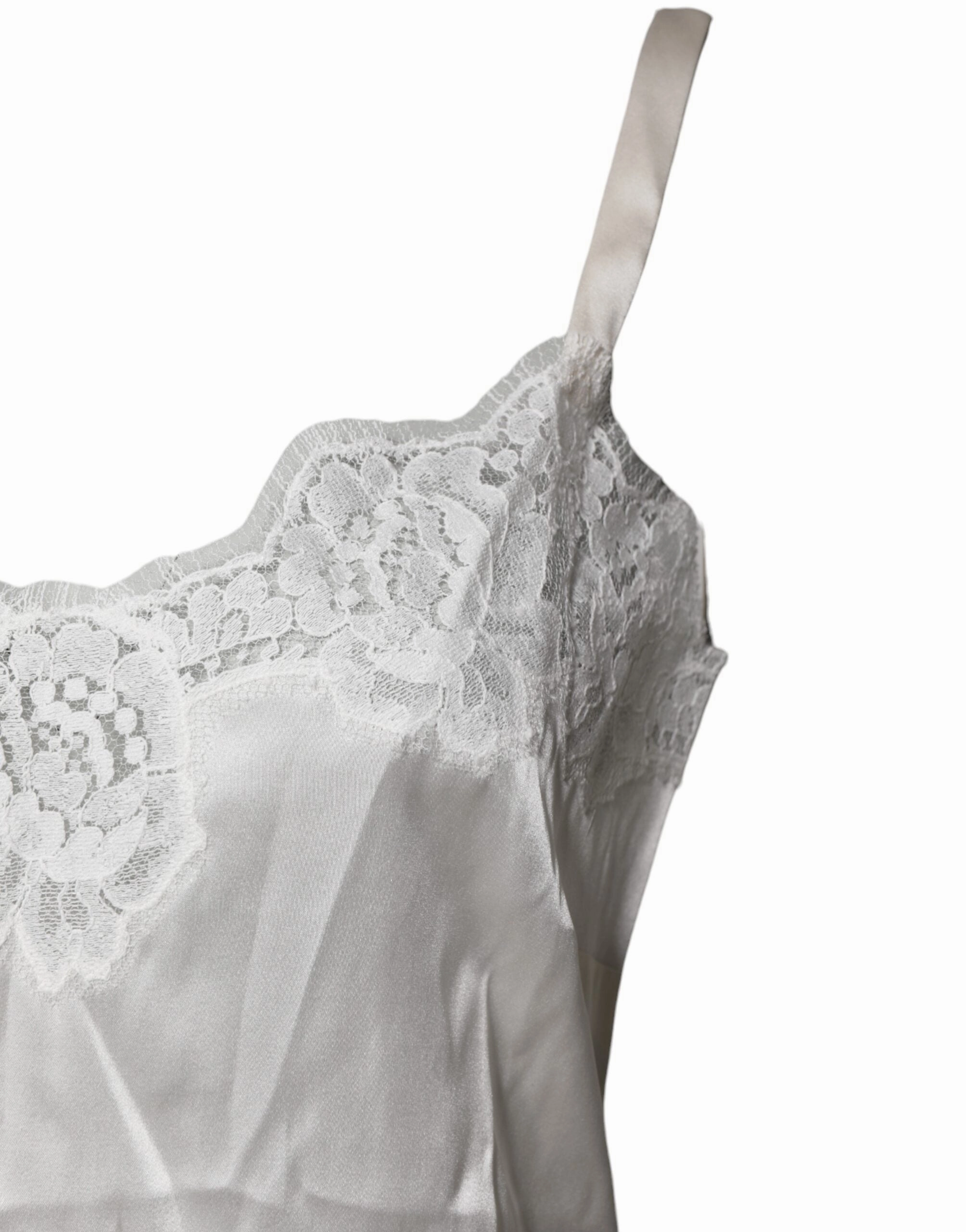 Dolce & Gabbana Top Satin Lace Tank Lingerie Women's Underwear (Pre-Owned)