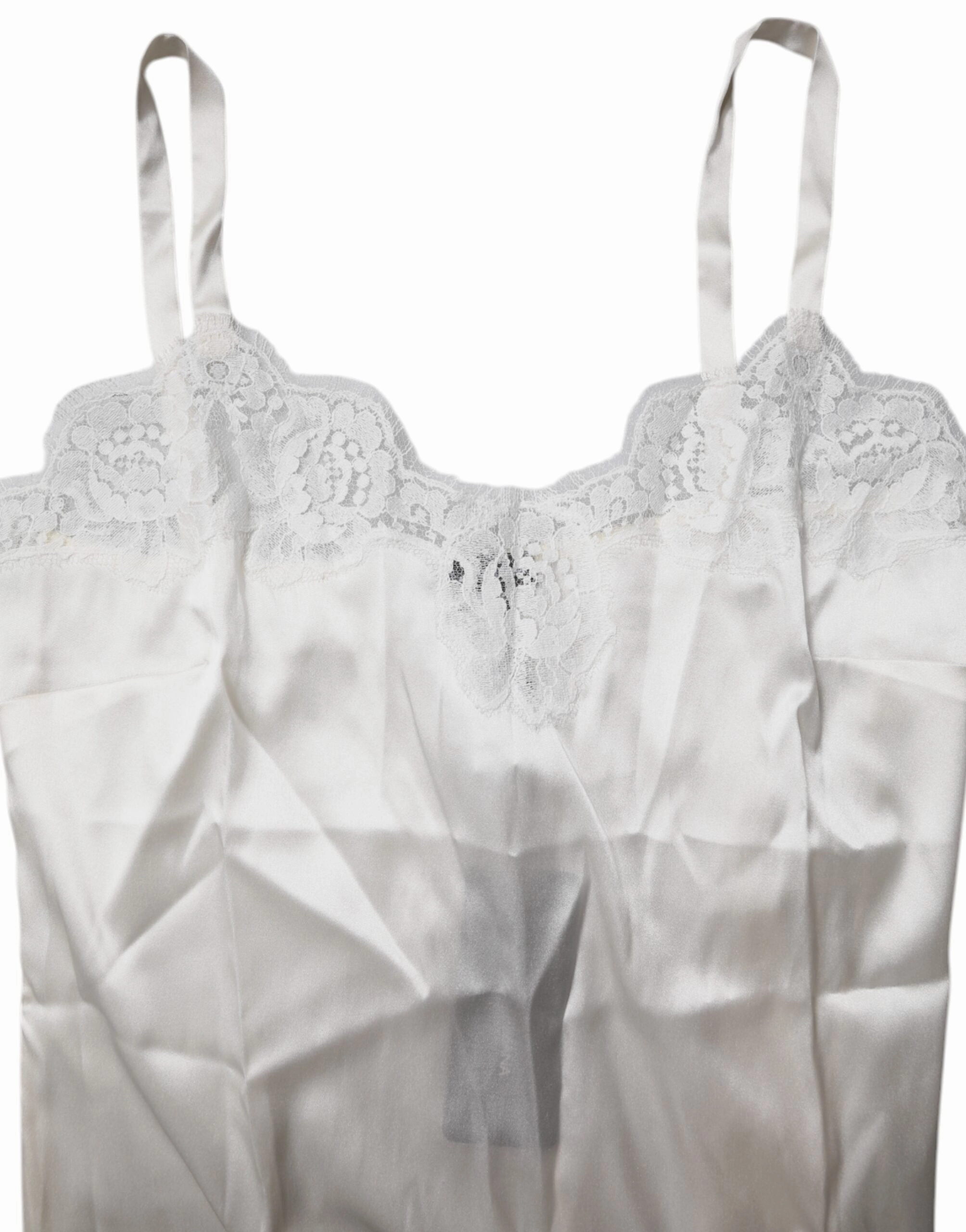 Dolce & Gabbana Top Satin Lace Tank Lingerie Women's Underwear (Pre-Owned)