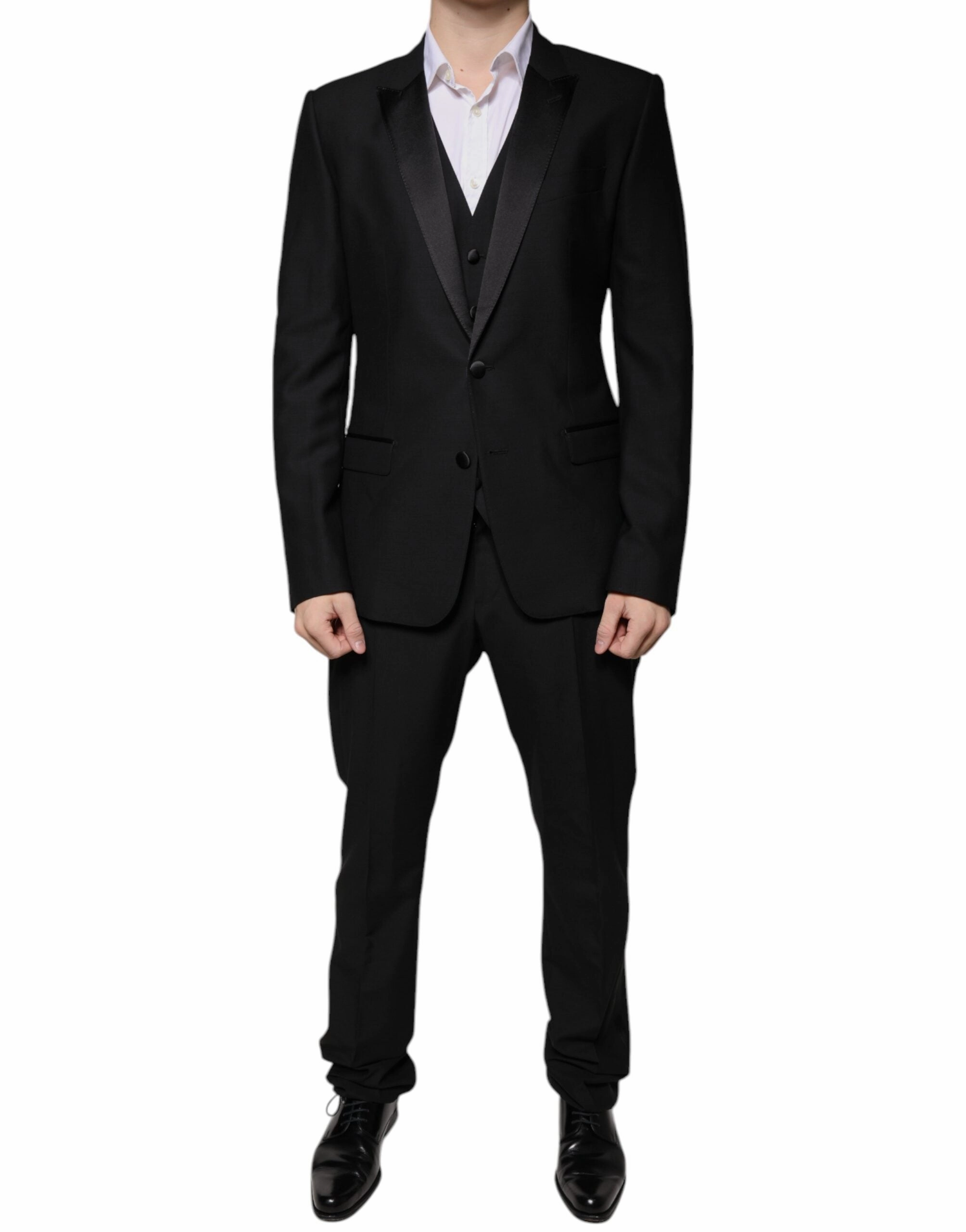 Dolce & Gabbana Wool 3 Piece Slim Fit Formal Men's Suit