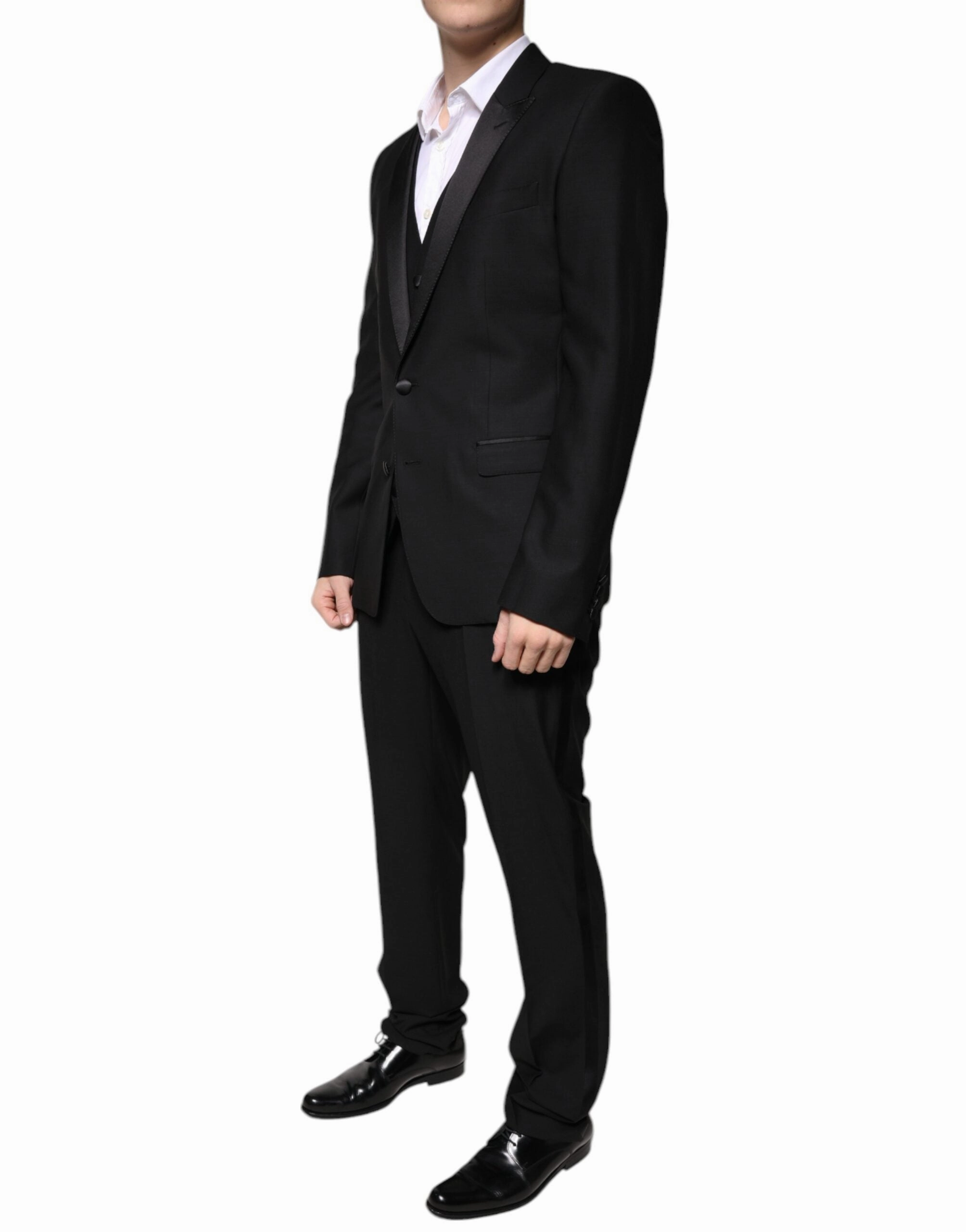 Dolce & Gabbana Wool 3 Piece Slim Fit Formal Men's Suit