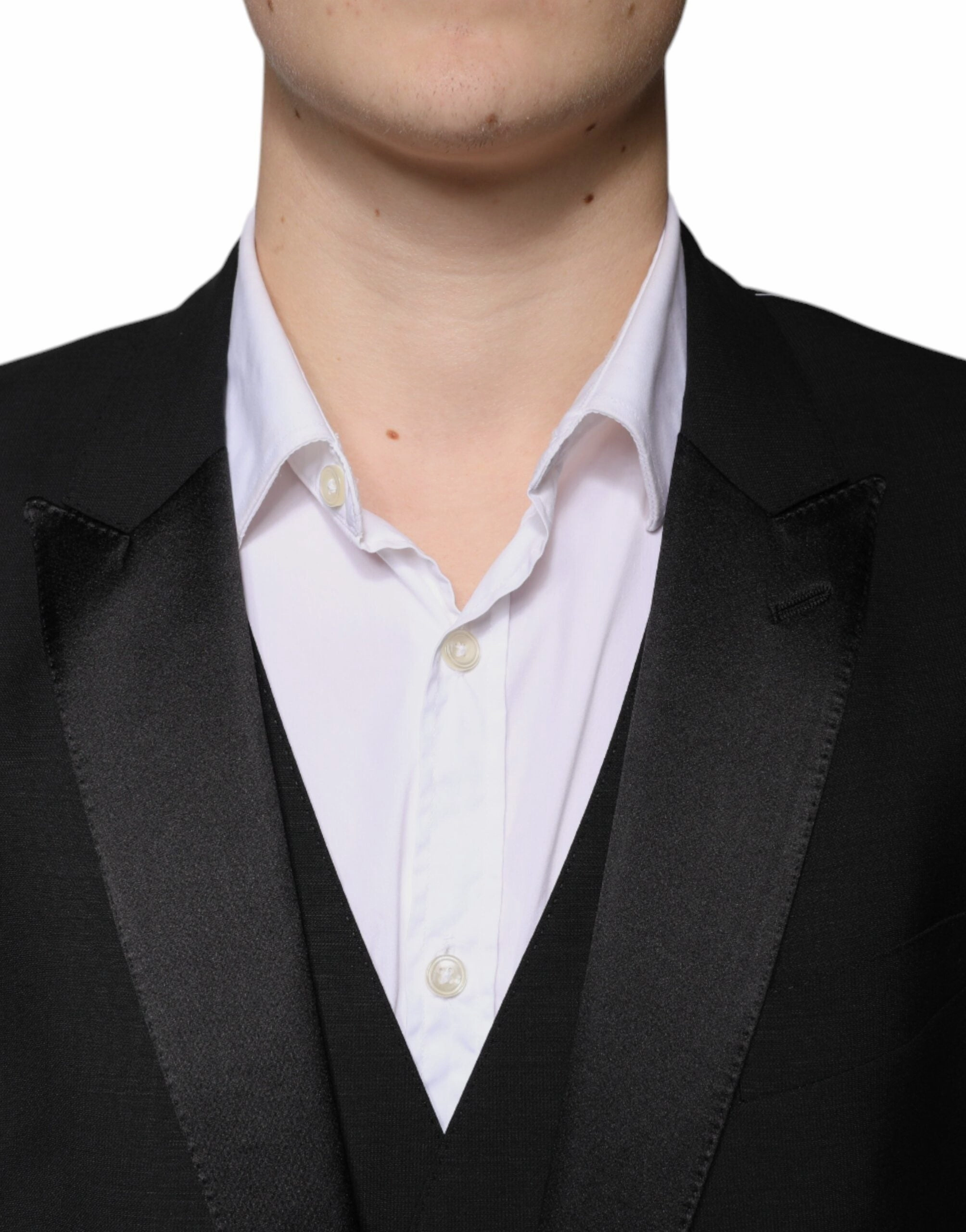 Dolce & Gabbana Wool 3 Piece Slim Fit Formal Men's Suit
