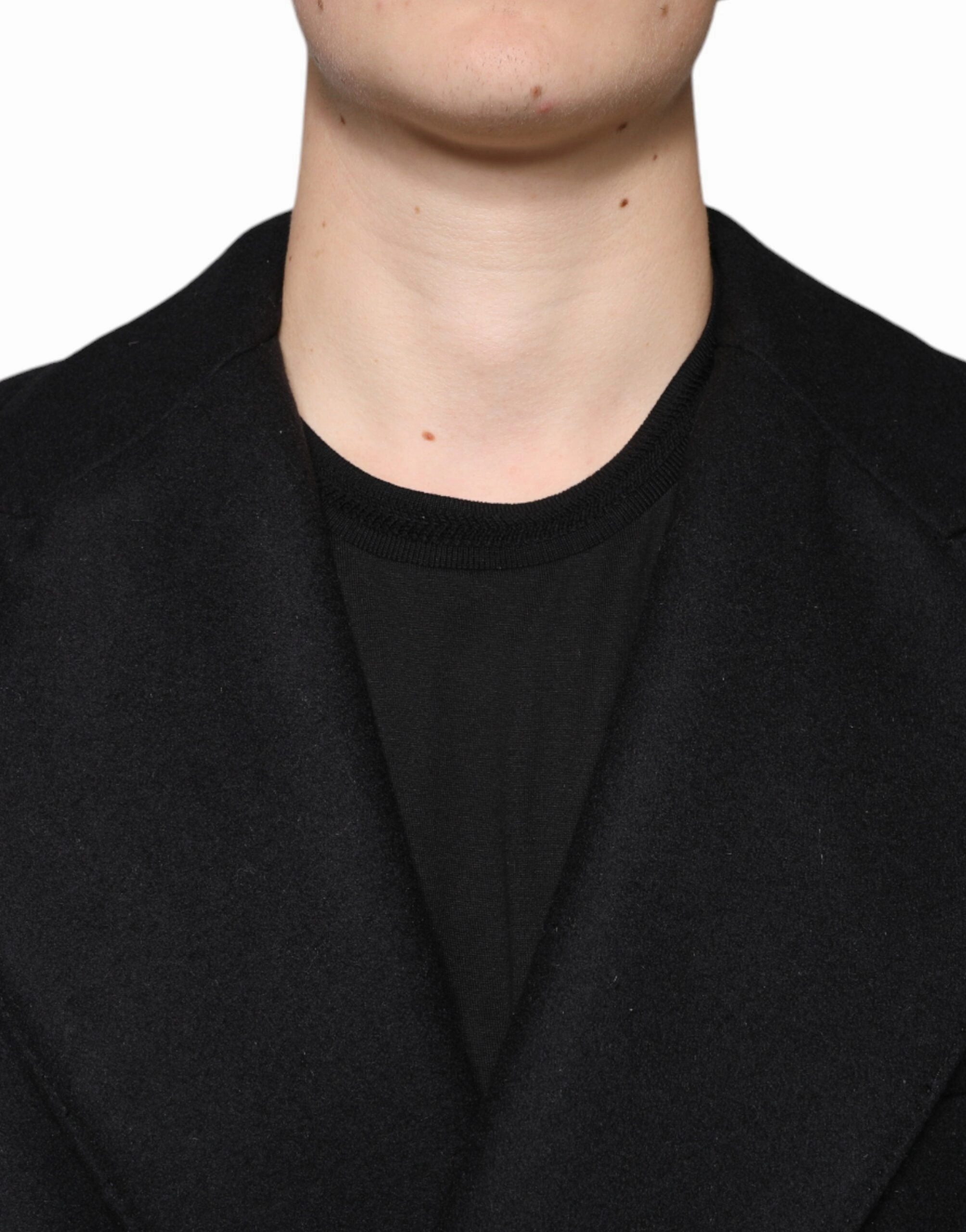 Dolce & Gabbana Wool Double Breasted Men Coat Men's Jacket