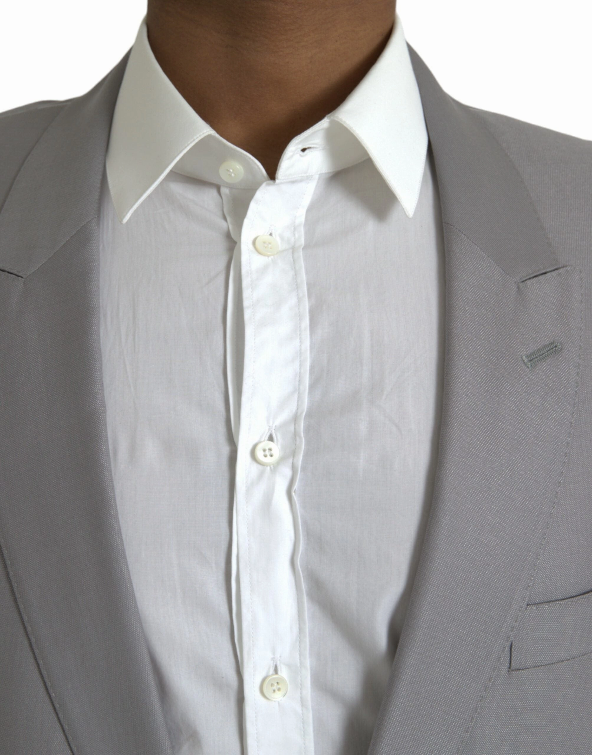 Dolce & Gabbana Wool Peak Single Breasted Coat Men's Blazer