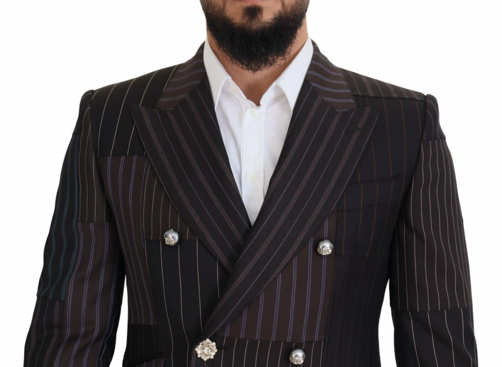 Dolce & Gabbana Wool Silk Blend Slim Fit Men's Blazer